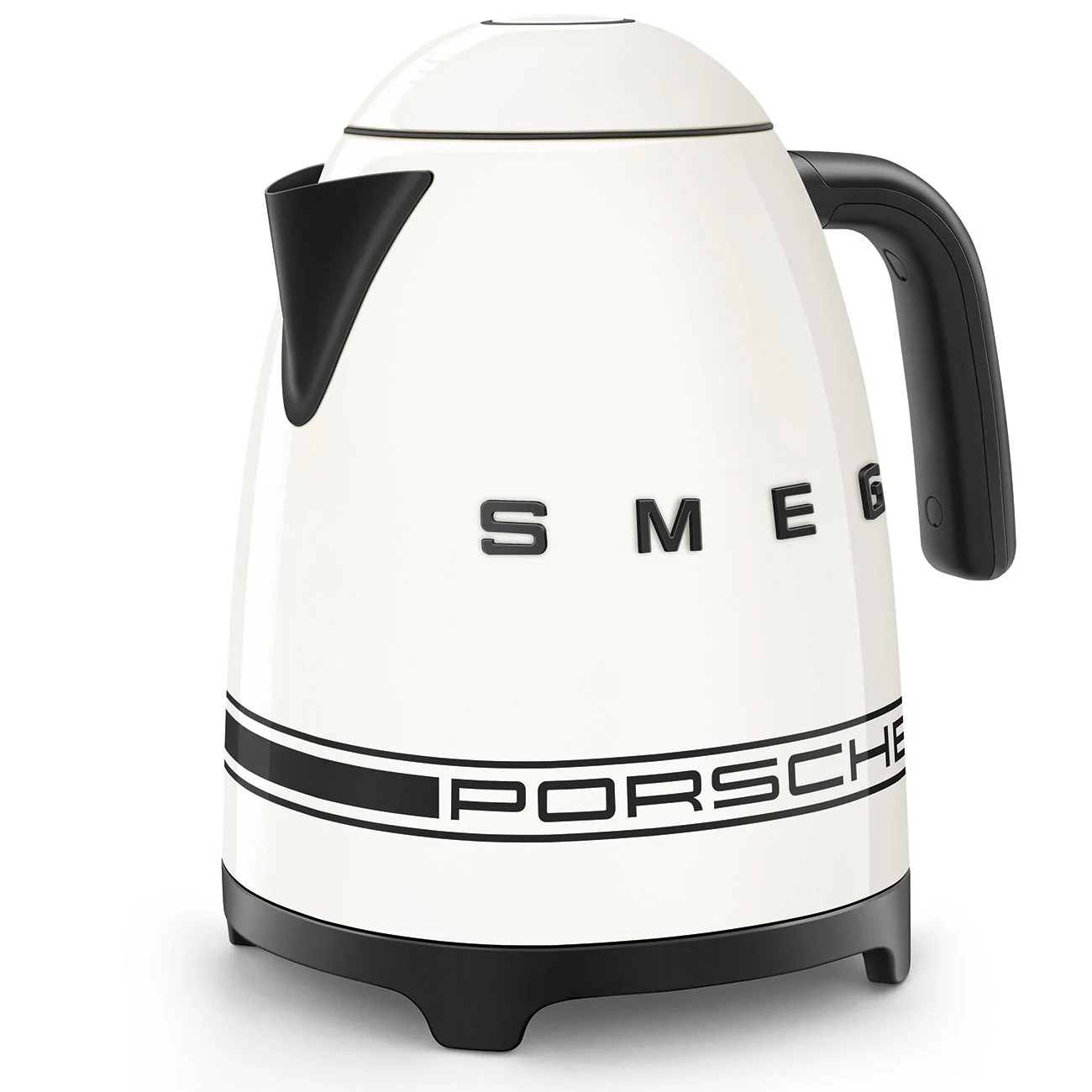 Porsche x SMEG Electric Kettle 1.7L Fixed Temperature Carrara Edition (White Metallic) - Image 3