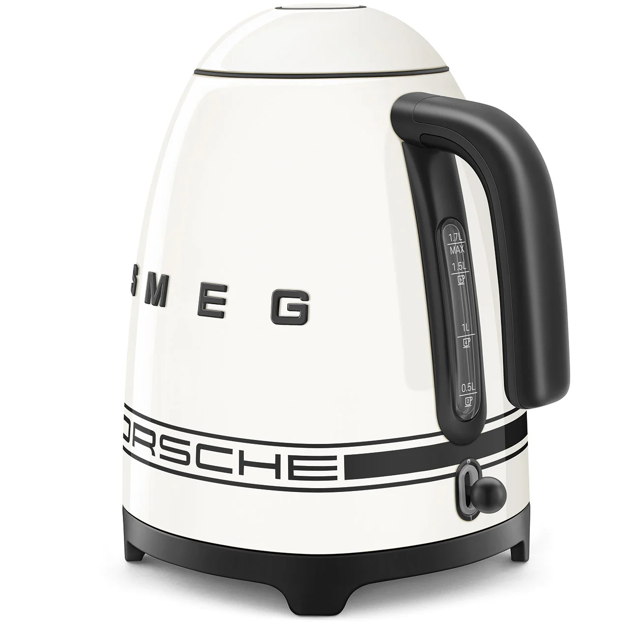 Porsche x SMEG Electric Kettle 1.7L Fixed Temperature Carrara Edition (White Metallic) - Image 5