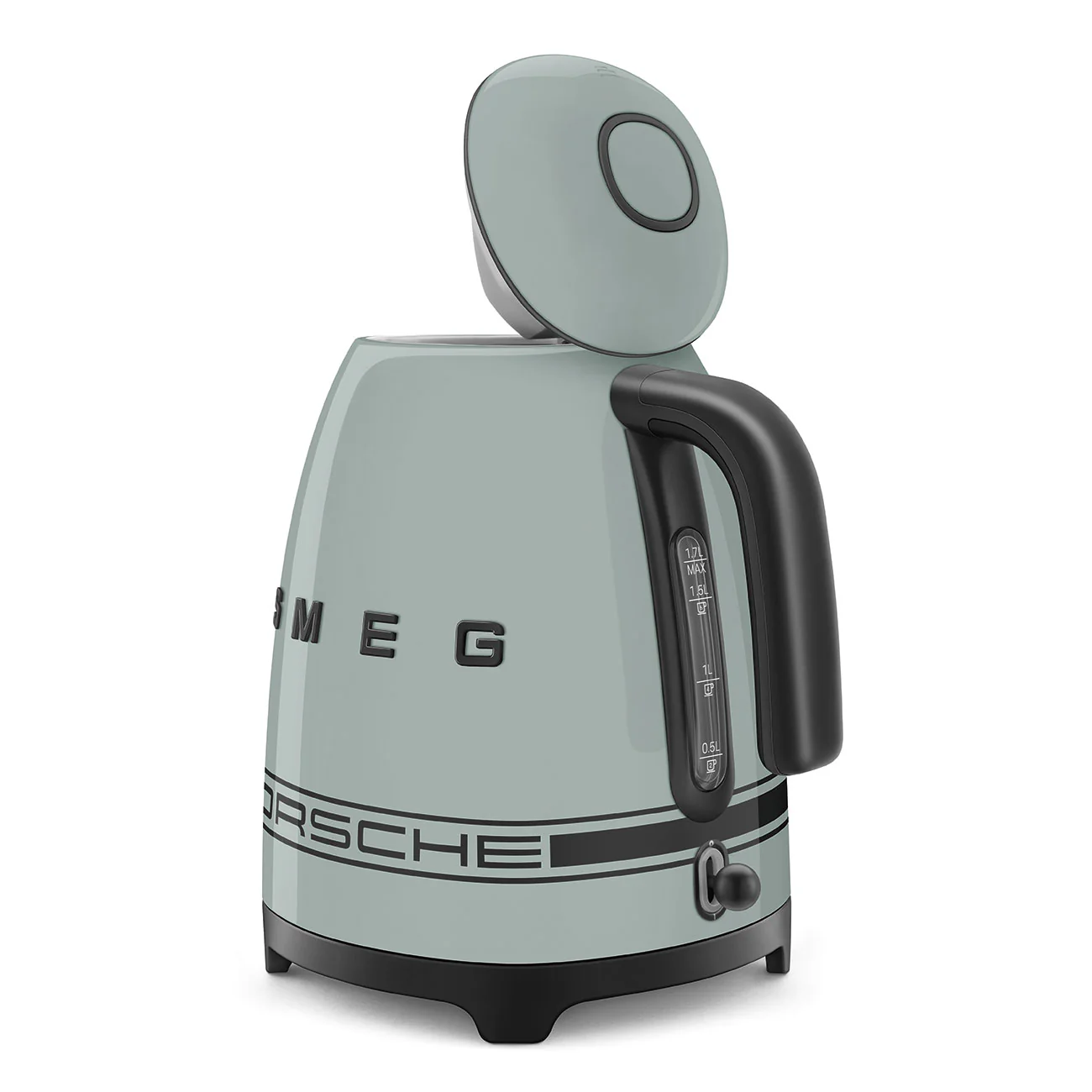 Porsche x SMEG Electric Kettle 1.7L Fixed Temperature Carrara Edition (Green Metallic) - Image 6