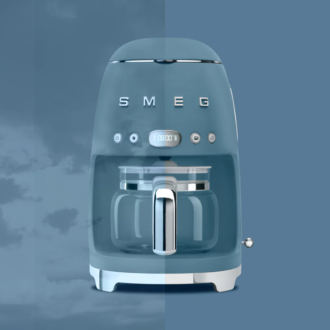 SMEG Drip Filter Coffee Machine (Storm Blue Matte) - Image 4