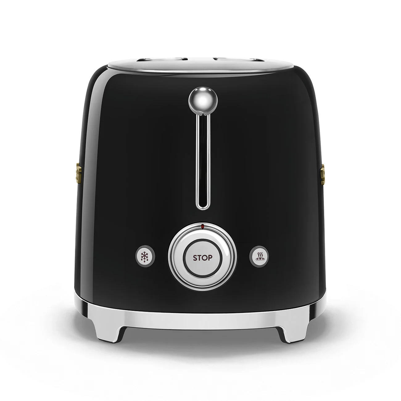 SMEG x OVO 2-Slice Electric Toaster (Black and Gold) - Image 3