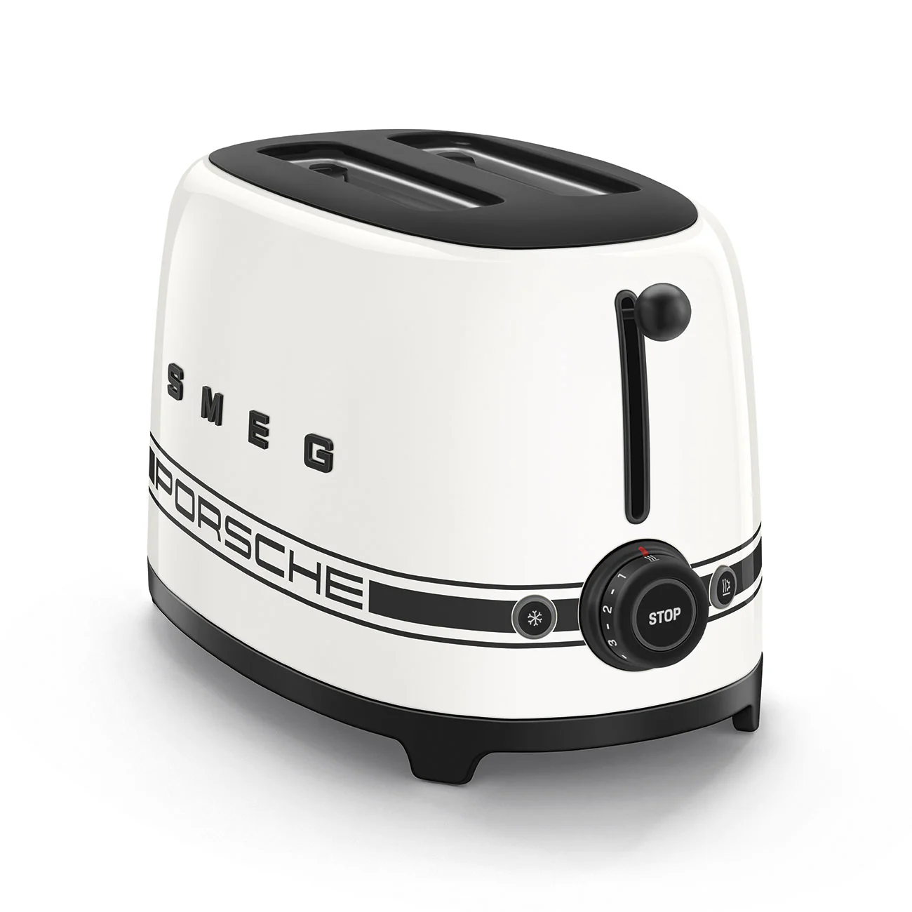 PORSCHE x SMEG 2-Slice Electric Toaster Carrara Edition (White Metallic) - Image 4