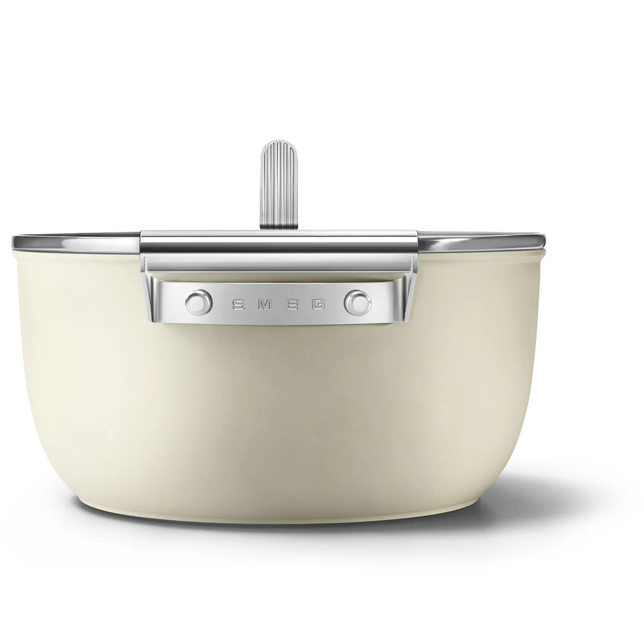 SMEG Casserole with Lid 24cm (Cream) - Image 6