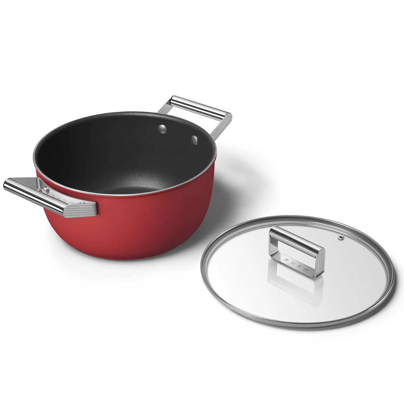 SMEG Casserole with Lid 24cm (Red) - Image 7