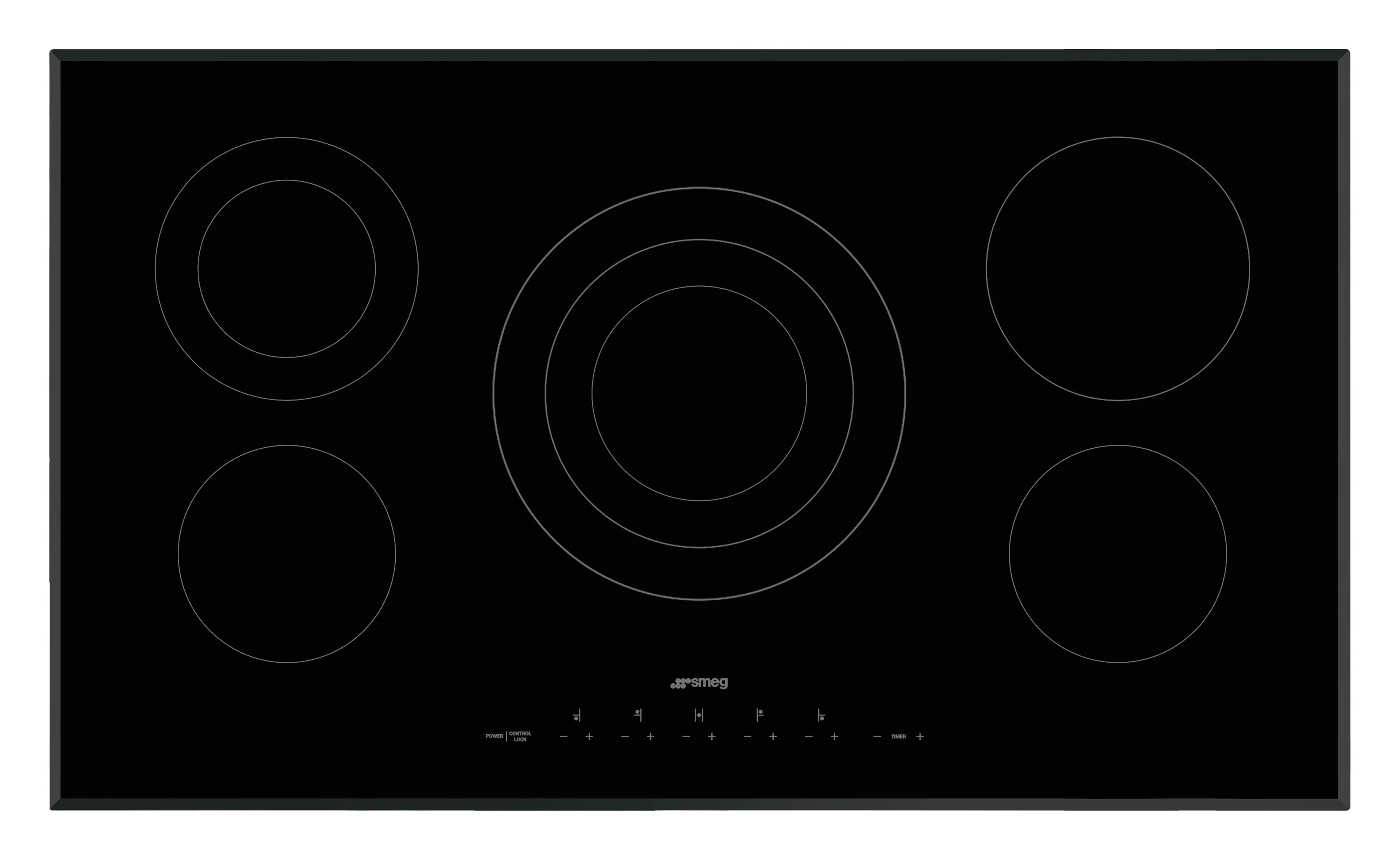 SMEG 36" Electric Ceramic Cooktop (Black)