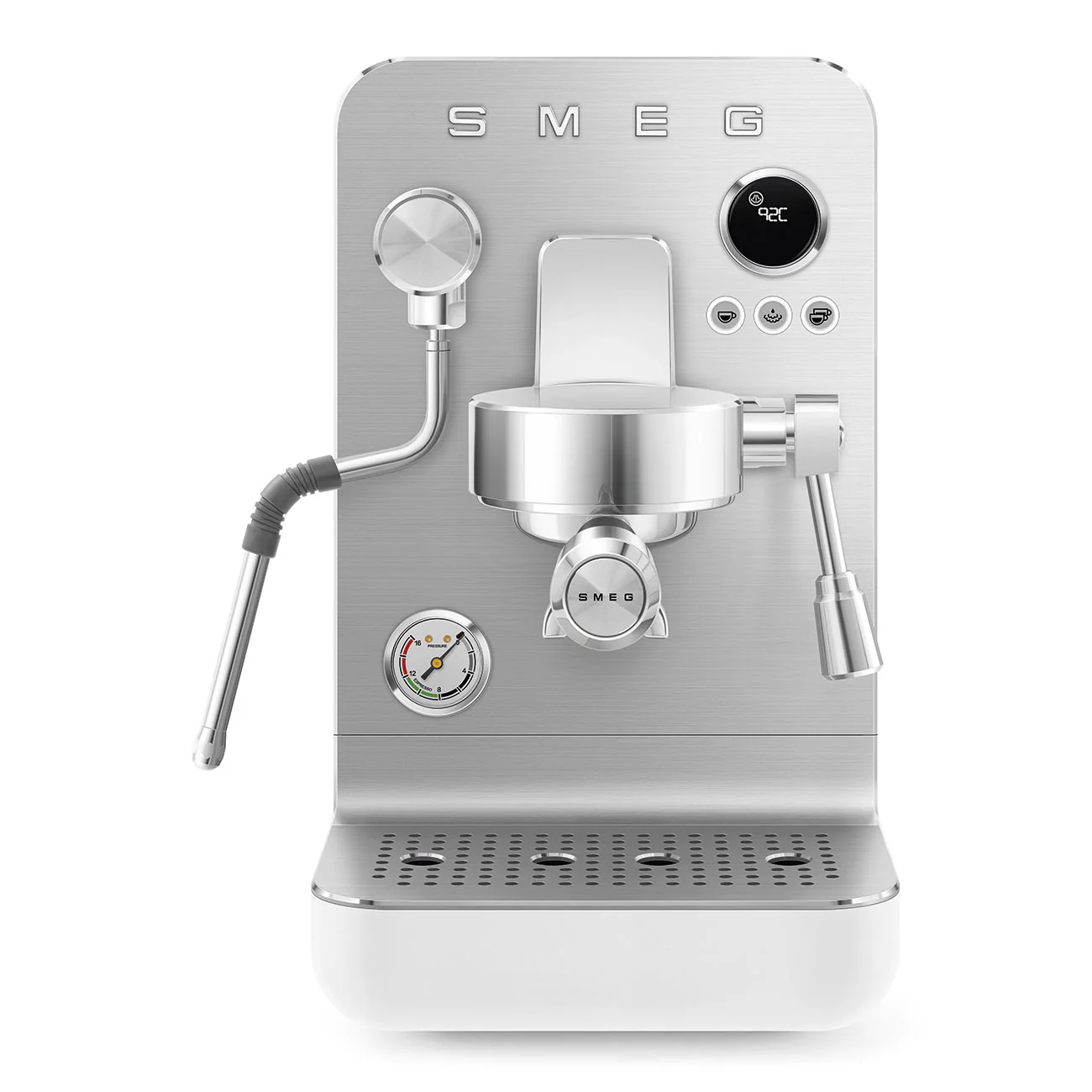 SMEG Mini Pro Manual Espresso Coffee Machine (White Matte) - Image 8