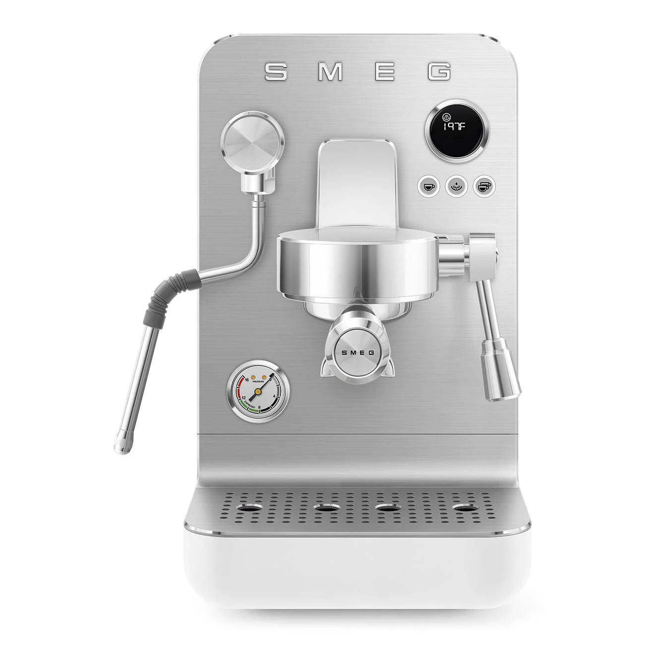 SMEG Mini Pro Manual Espresso Coffee Machine (White Matte) - Image 9