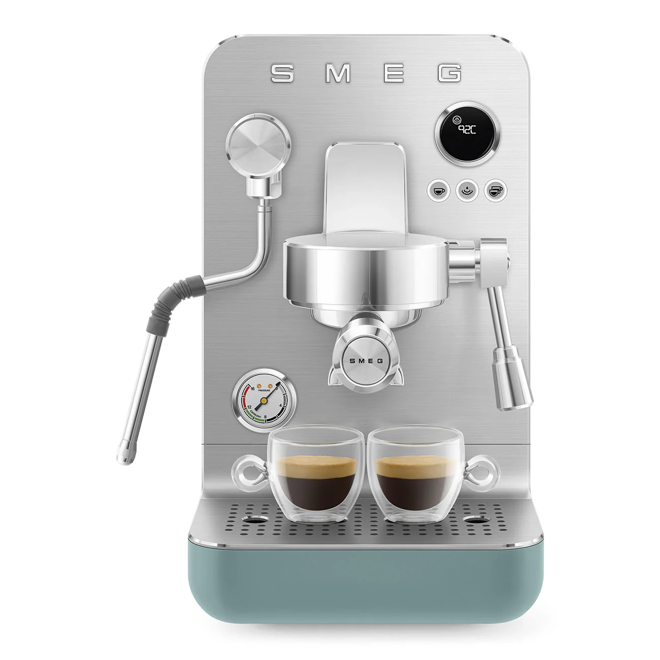 SMEG Mini Pro Manual Espresso Coffee Machine (Emerald Green Matte) - Image 11