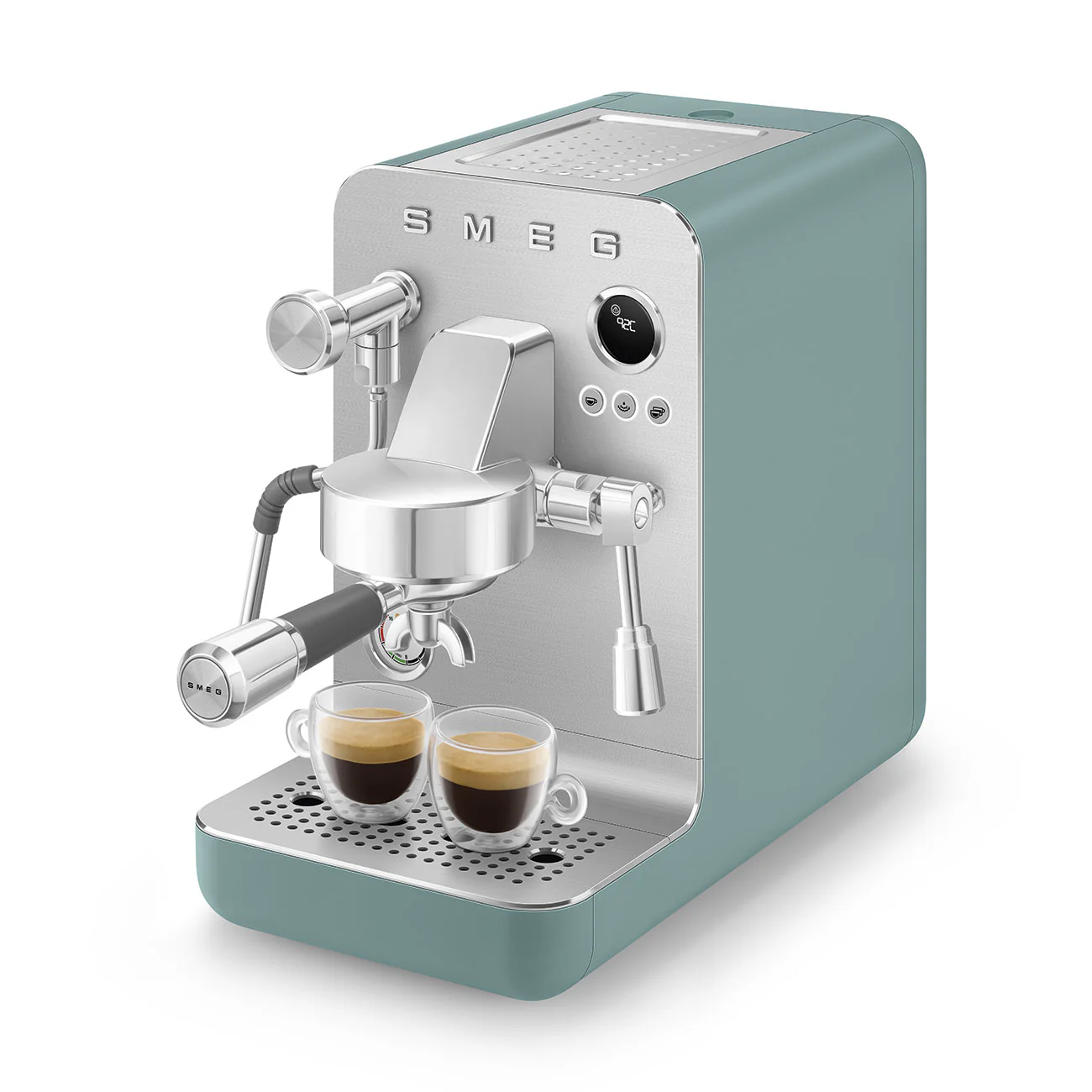 SMEG Mini Pro Manual Espresso Coffee Machine (Emerald Green Matte) - Image 12