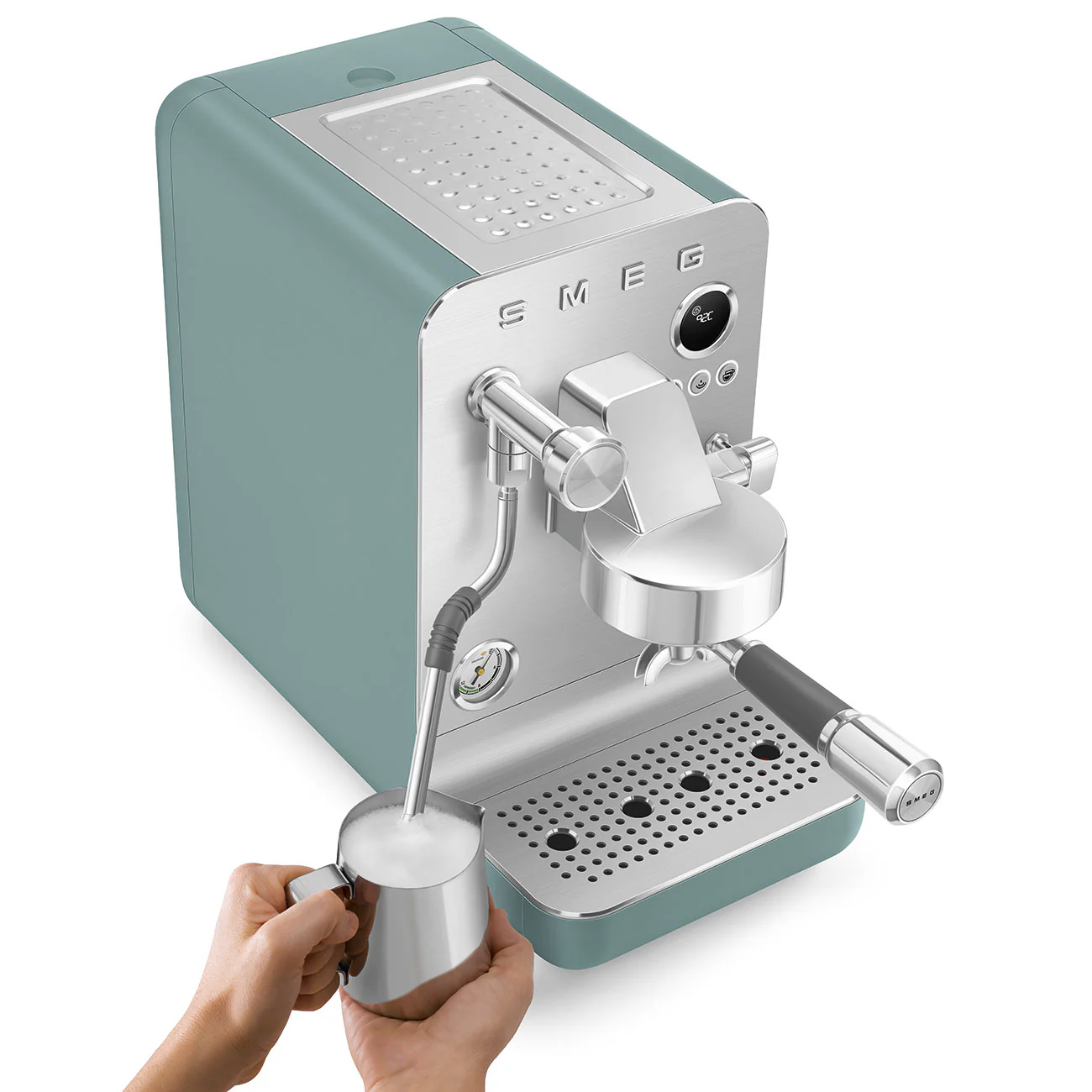 SMEG Mini Pro Manual Espresso Coffee Machine (Emerald Green Matte) - Image 15
