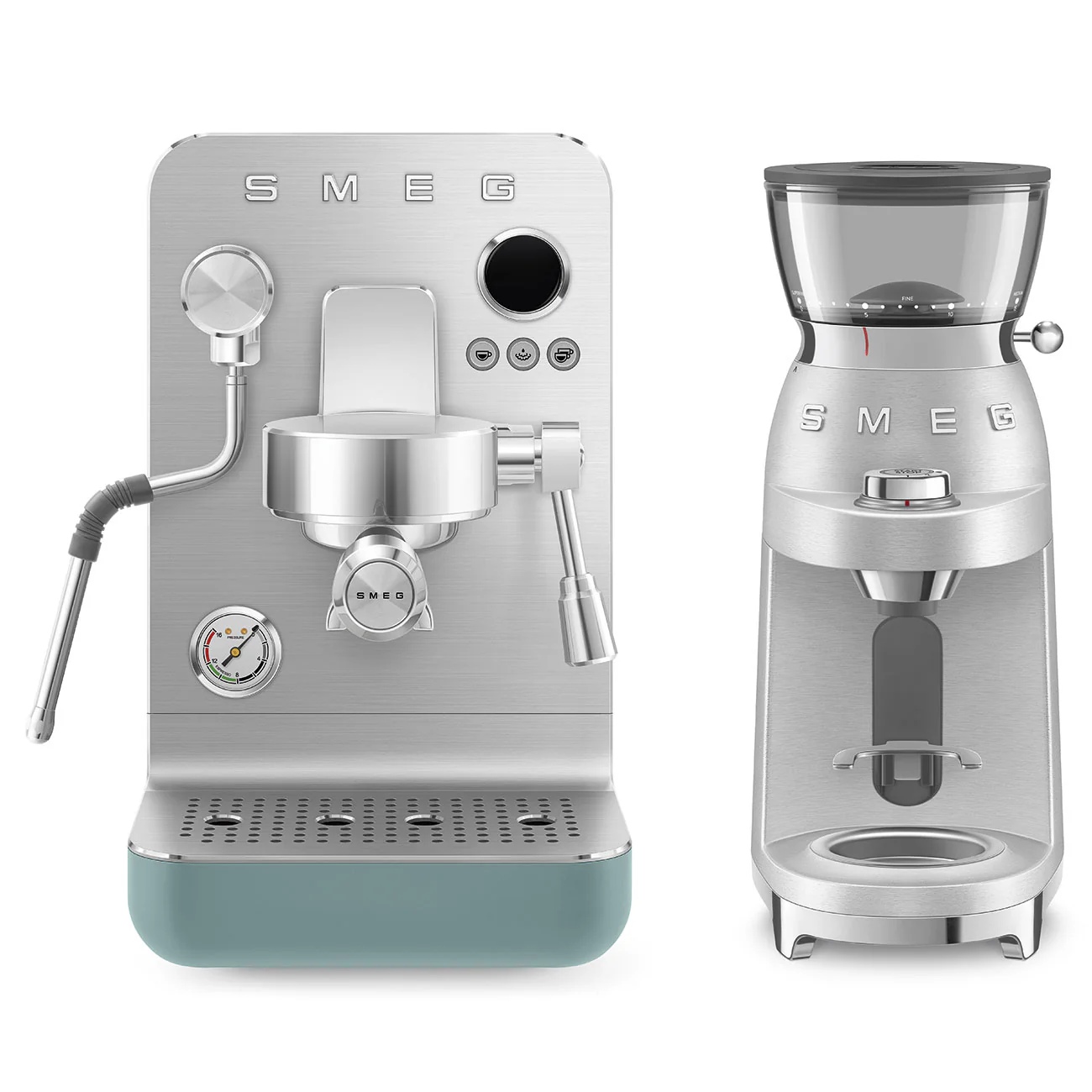 SMEG Mini Pro Manual Espresso Coffee Machine (Emerald Green Matte) - Image 22