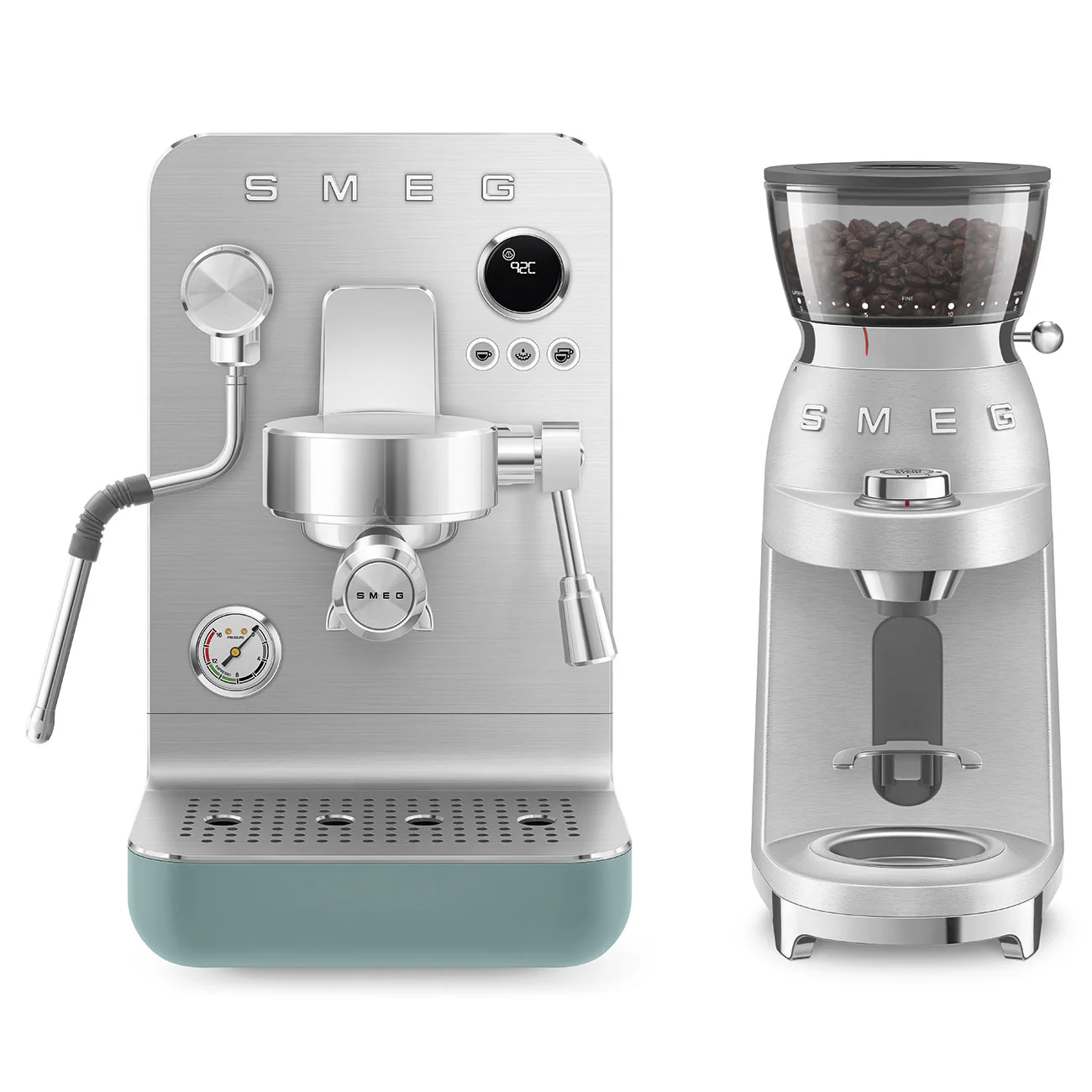 SMEG Mini Pro Manual Espresso Coffee Machine (Emerald Green Matte) - Image 23