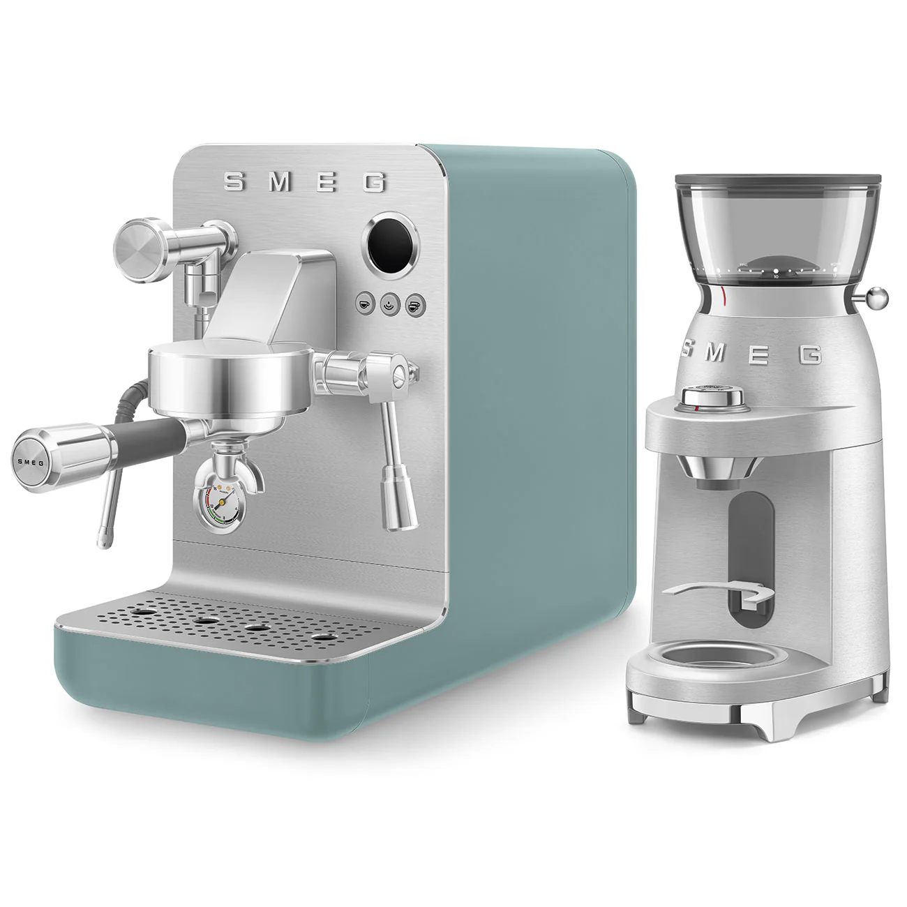 SMEG Mini Pro Manual Espresso Coffee Machine (Emerald Green Matte) - Image 24