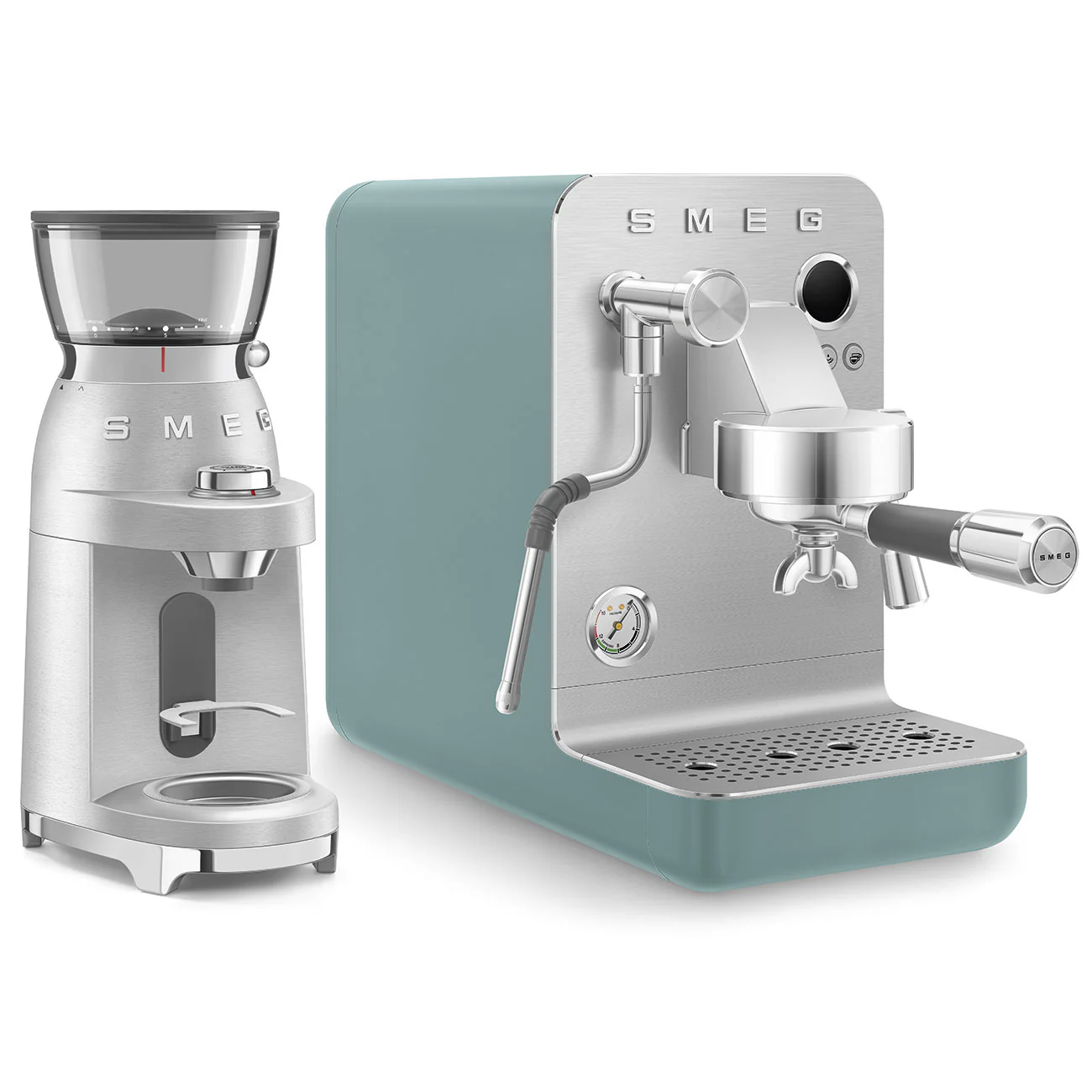 SMEG Mini Pro Manual Espresso Coffee Machine (Emerald Green Matte) - Image 26