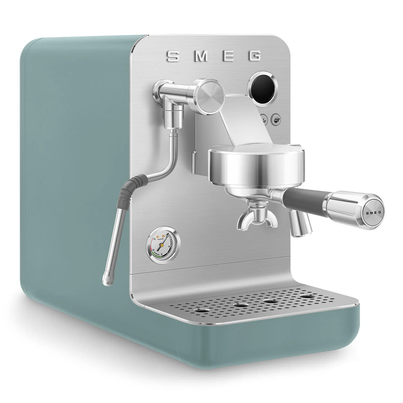 SMEG Mini Pro Manual Espresso Coffee Machine (Emerald Green Matte) - Image 4