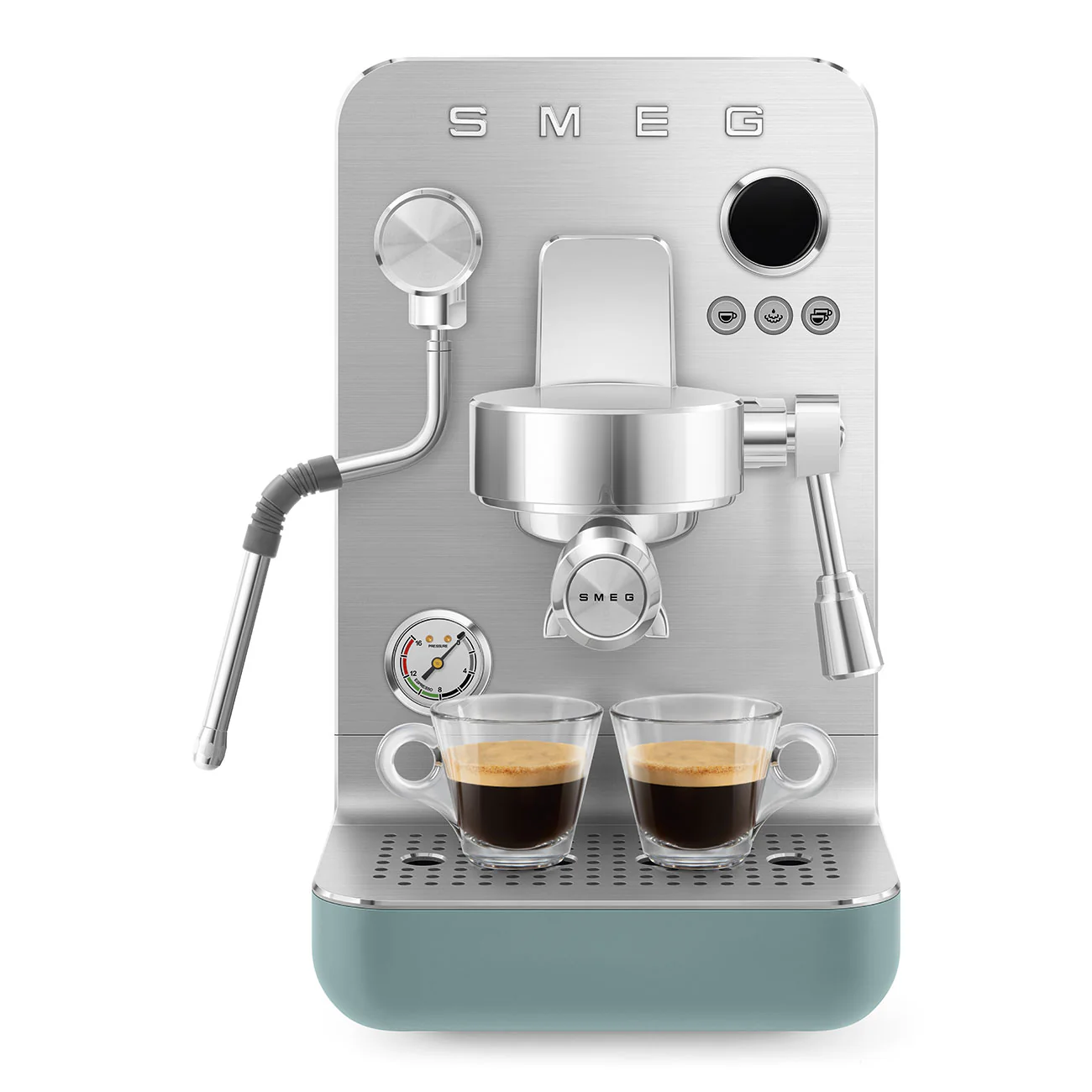 SMEG Mini Pro Manual Espresso Coffee Machine (Emerald Green Matte) - Image 6