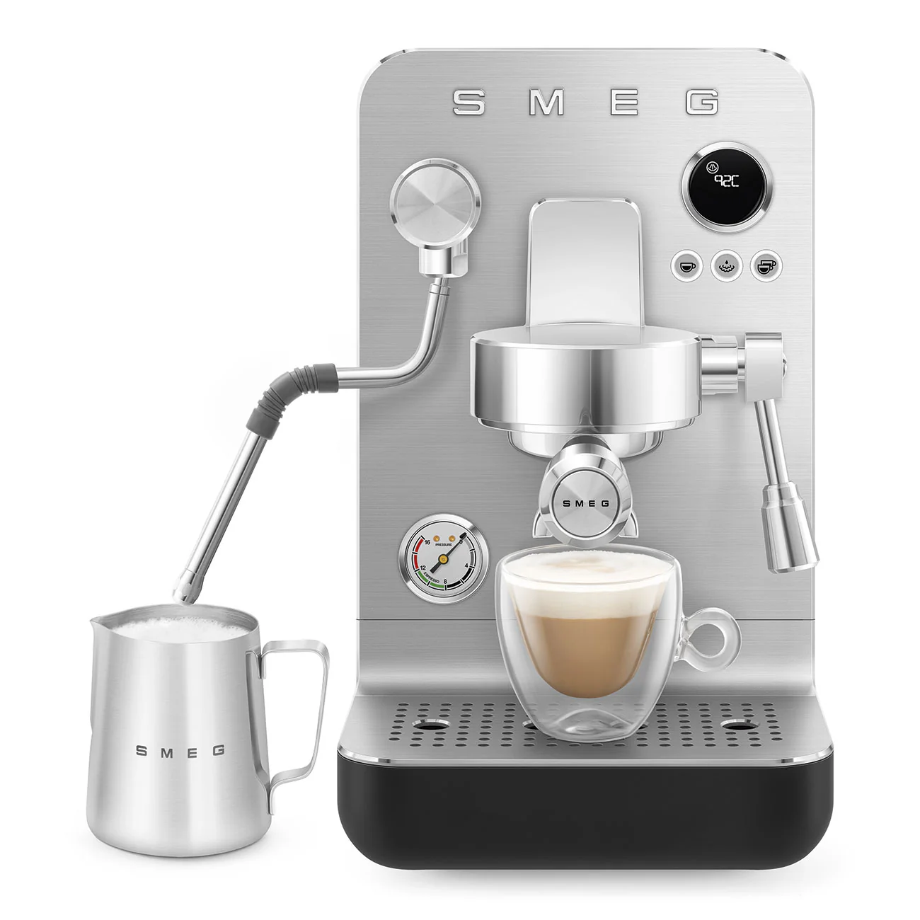 SMEG Mini Pro Manual Espresso Coffee Machine (Black Matte) - Image 13
