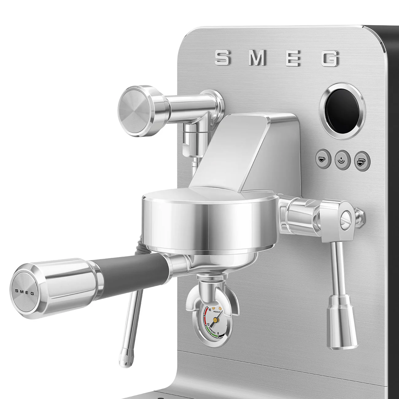 SMEG Mini Pro Manual Espresso Coffee Machine (Black Matte) - Image 16