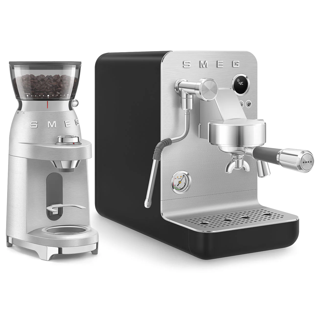 SMEG Mini Pro Manual Espresso Coffee Machine (Black Matte) - Image 27