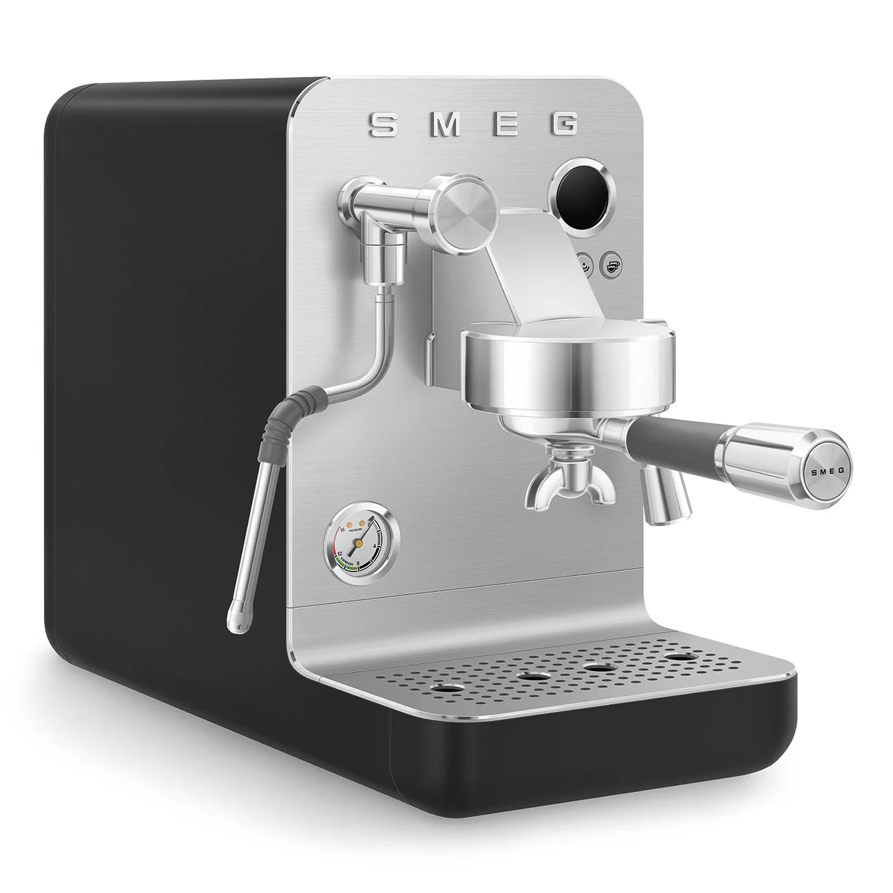 SMEG Mini Pro Manual Espresso Coffee Machine (Black Matte) - Image 4
