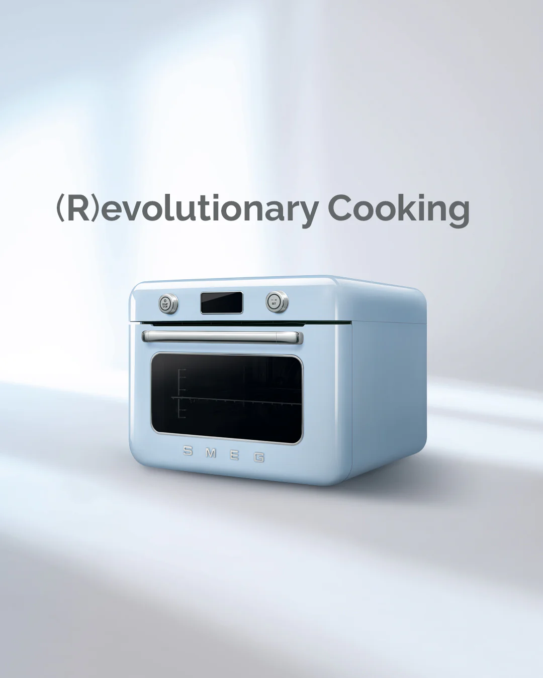 SMEG Combi Steam Oven with Air Fry (Pastel Blue) - Image 10