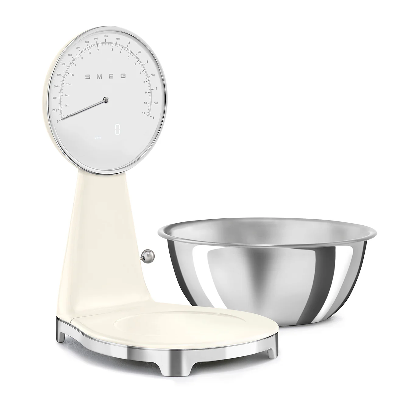 SMEG Digital & Analog Kitchen Scale (Cream) - Image 4