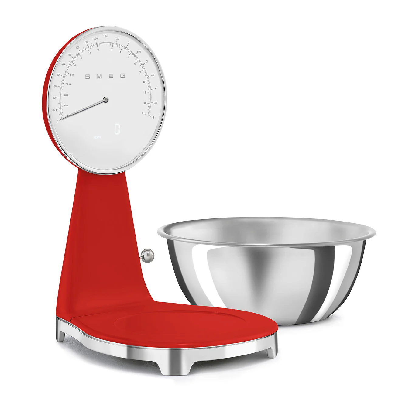 SMEG Digital & Analog Kitchen Scale (Red) - Image 4