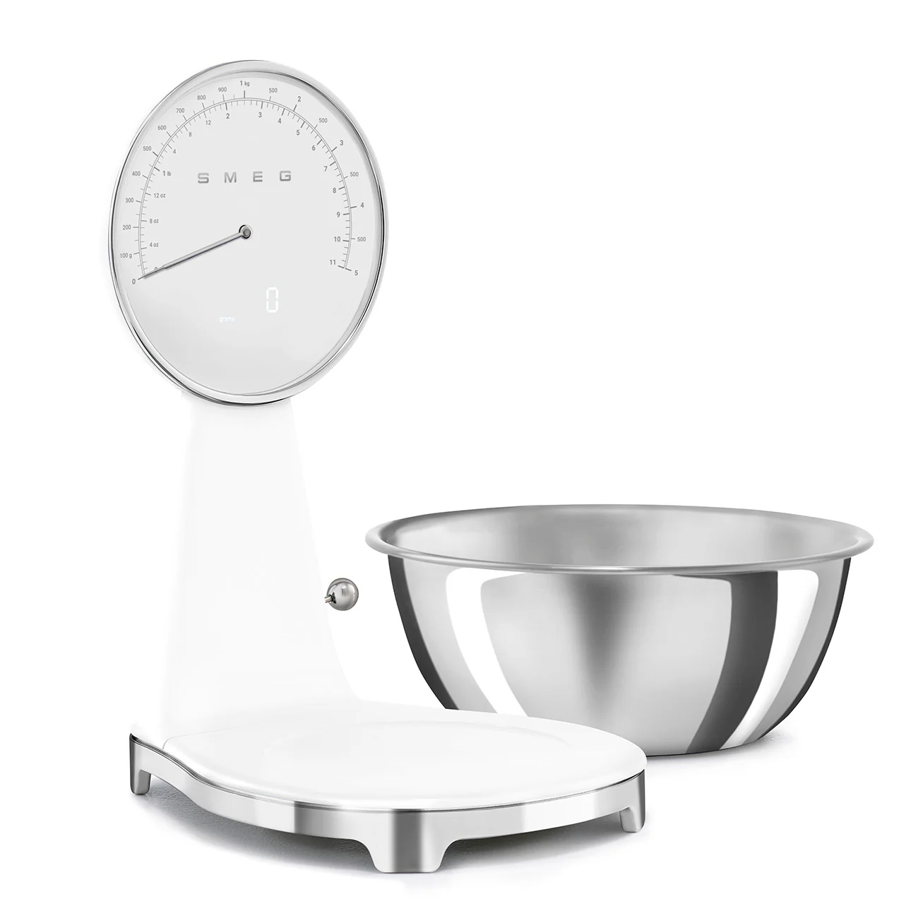 SMEG Digital & Analog Kitchen Scale (White) - Image 4
