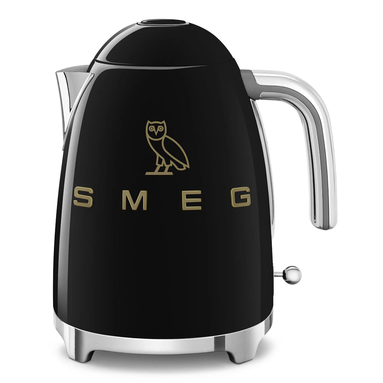 SMEG x OVO Electric Kettle 1.7L Fixed Temperature (Black with Gold)