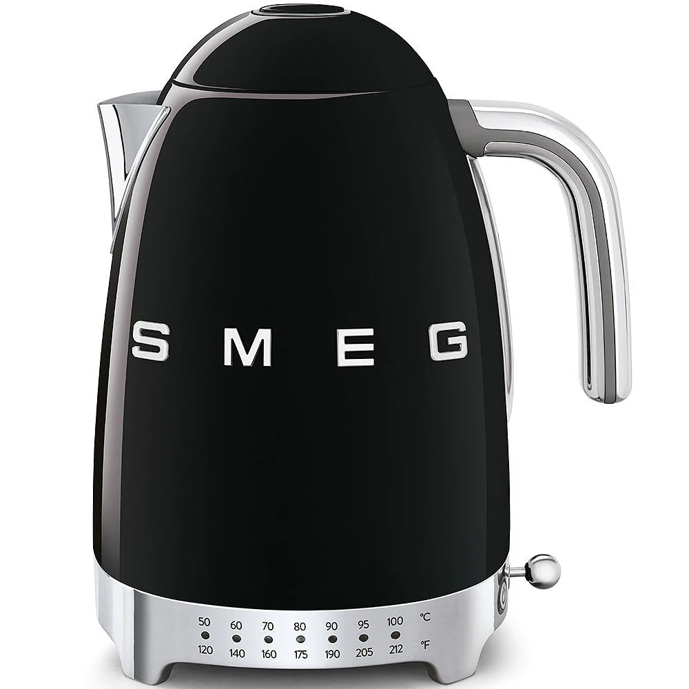 SMEG Electric Kettle 1.7L Variable Temperature (Black)