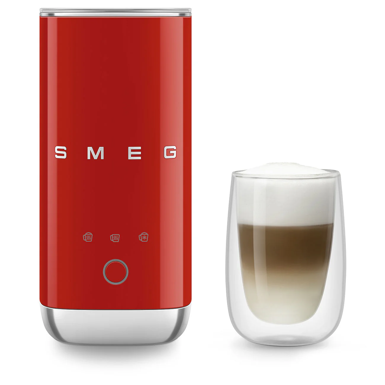 SMEG Portable Milk Frother (Red) - Image 7