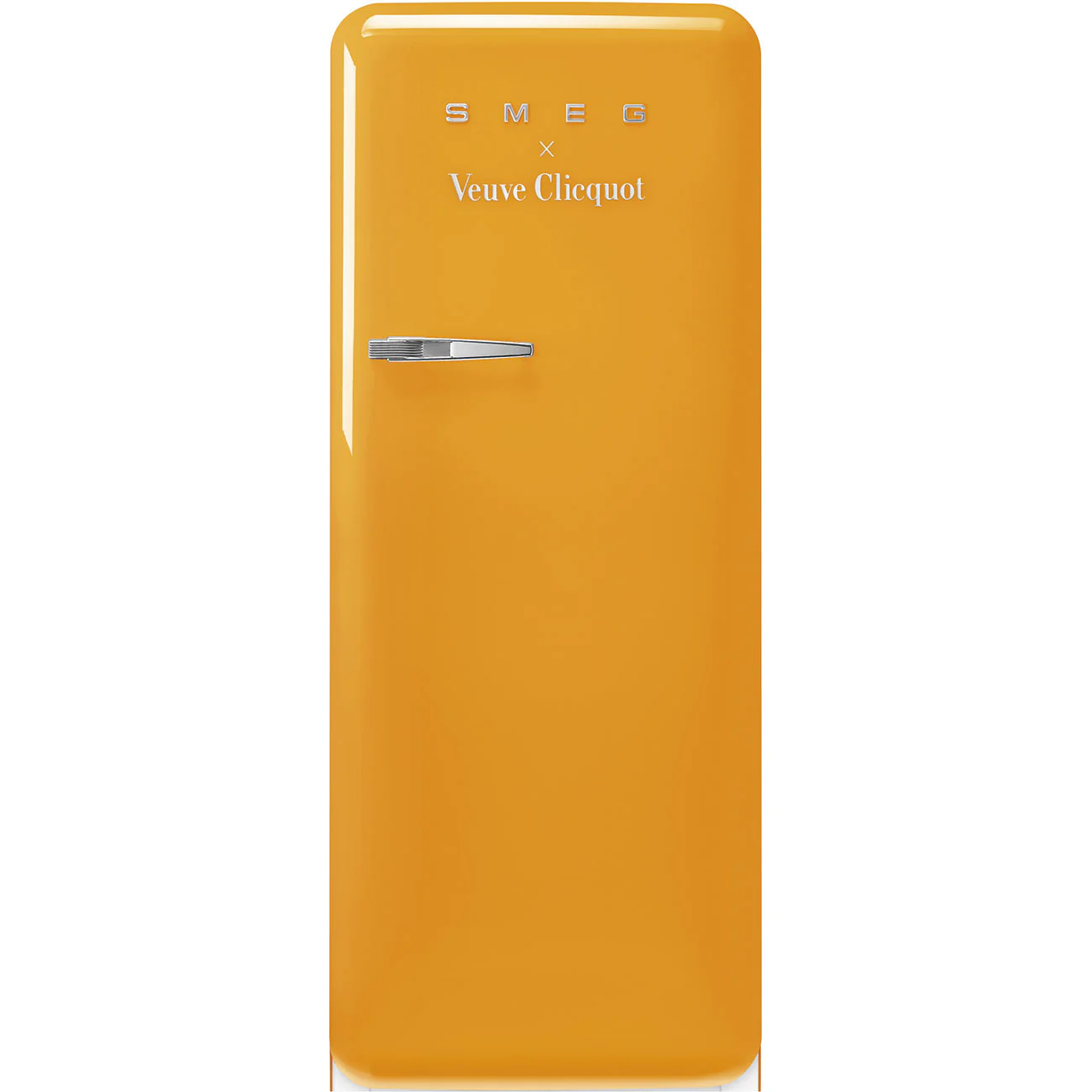 SMEG x  Veuve Clicquot FAB28 Retro Refrigerator Right Hinge (Yellow)
