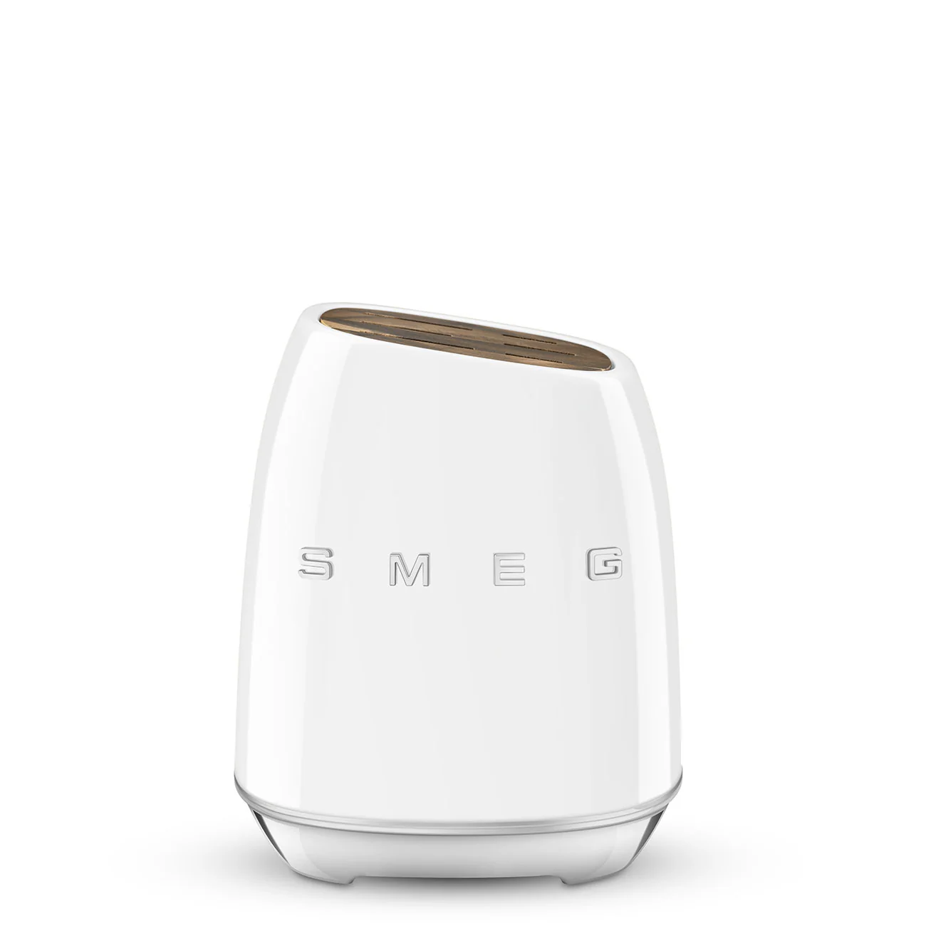 SMEG Knife Block Set with 6 Knives (White) - Image 5