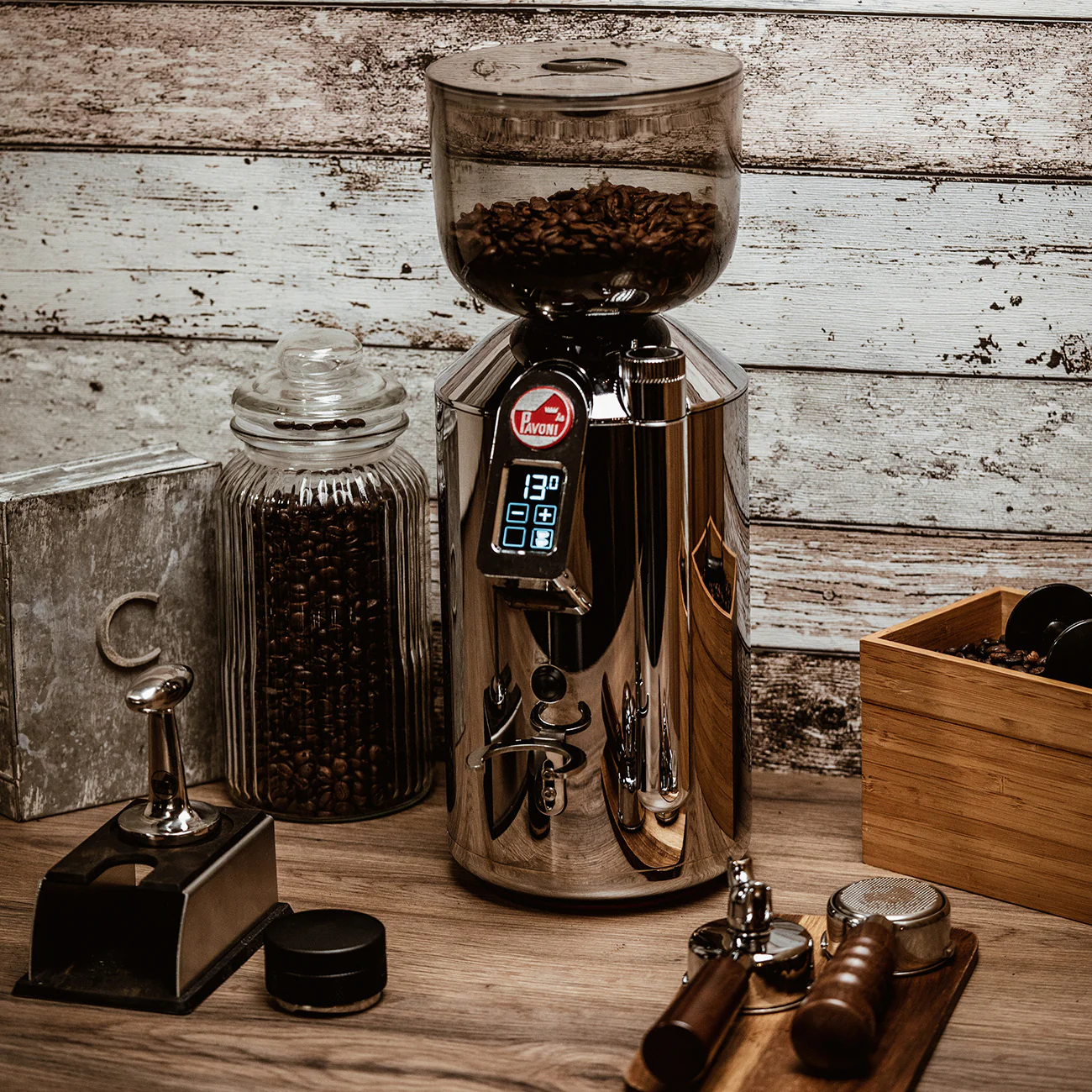 La Pavoni Cilindro Coffee Grinder (Stainless Steel) - Image 11