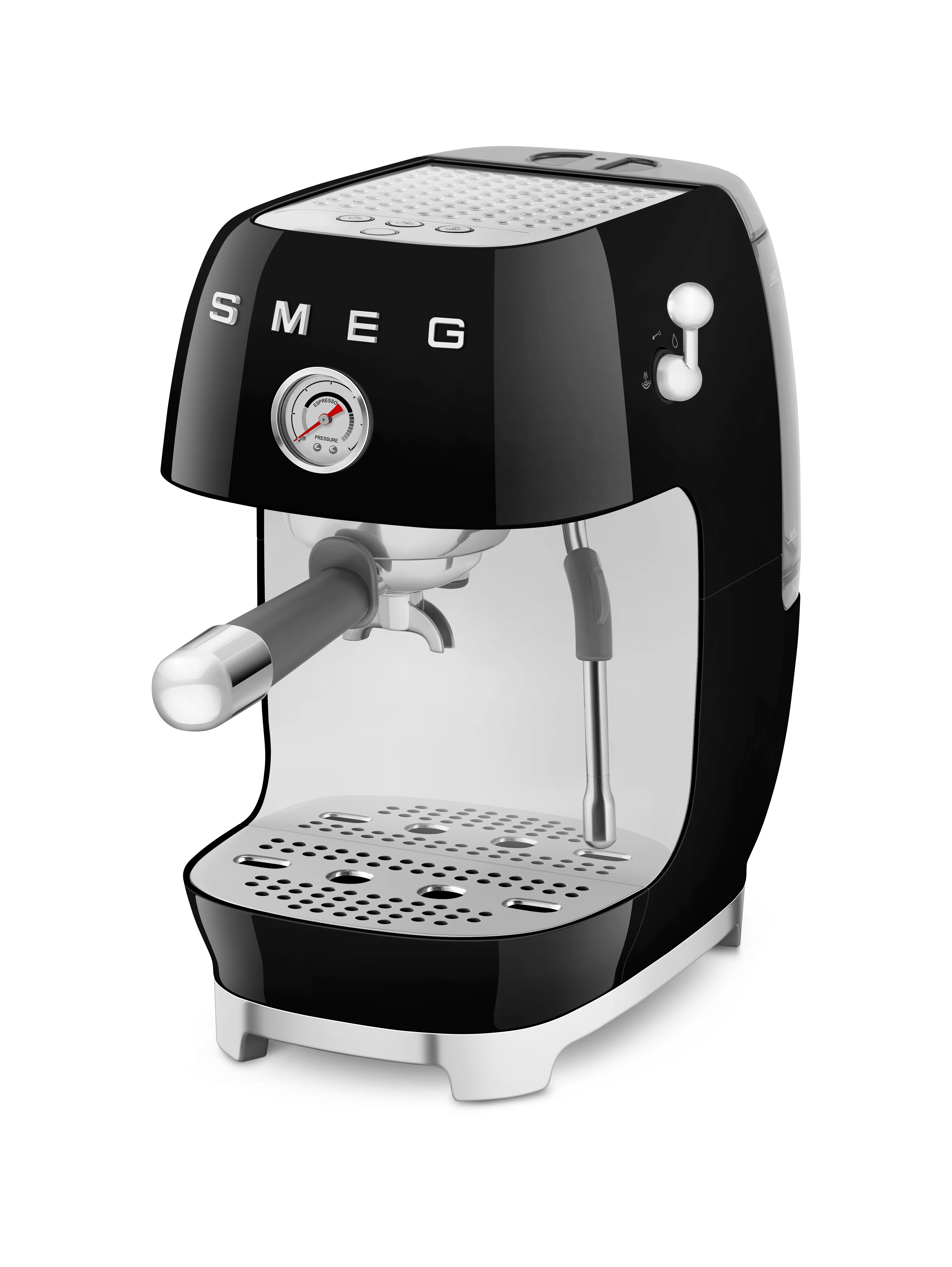 SMEG Manual Espresso Coffee Machine with Cold Brew (Black) - Image 4