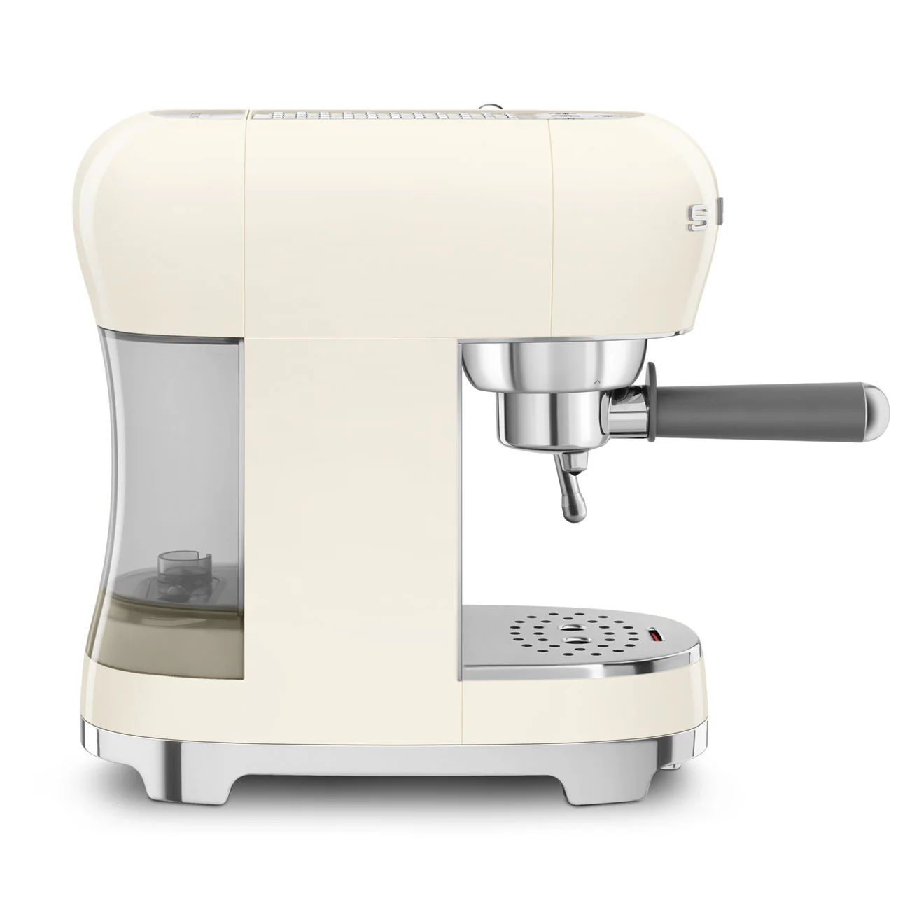 SMEG Manual Espresso Coffee Machine with Milk Frother (Cream) - Image 7