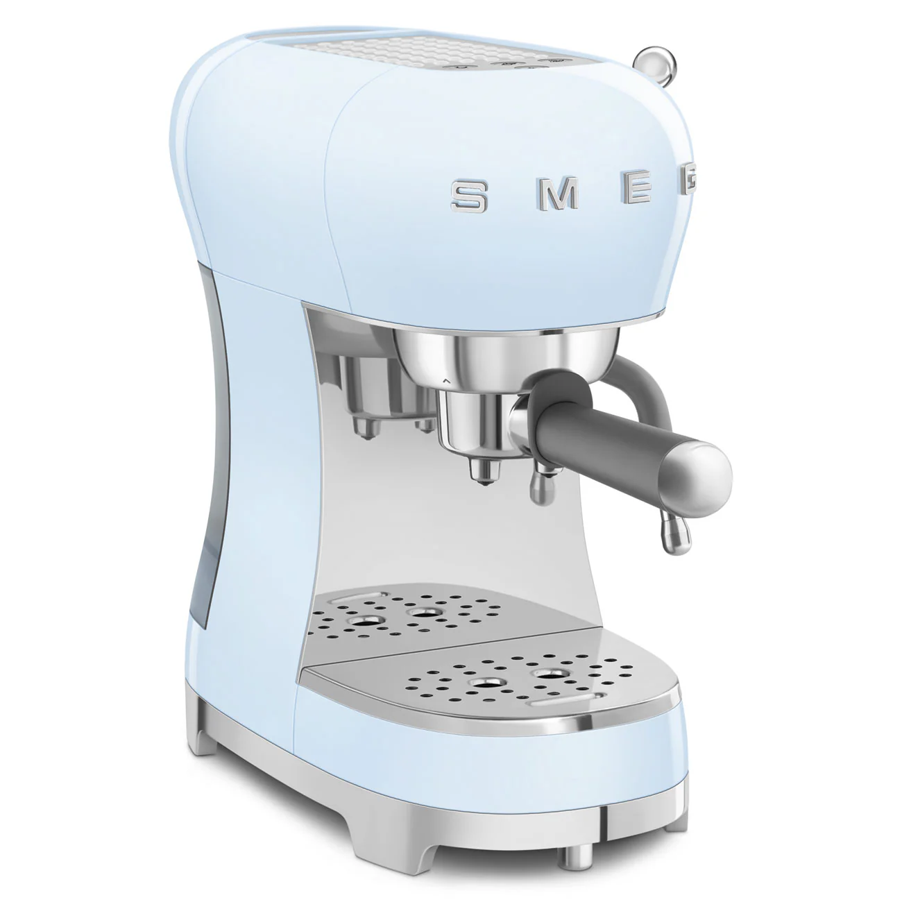 SMEG Manual Espresso Coffee Machine with Milk Frother (Pastel Blue) - Image 3