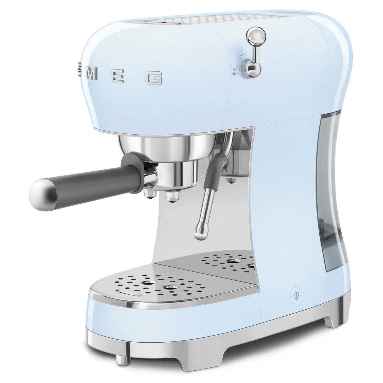 SMEG Manual Espresso Coffee Machine with Milk Frother (Pastel Blue) - Image 4