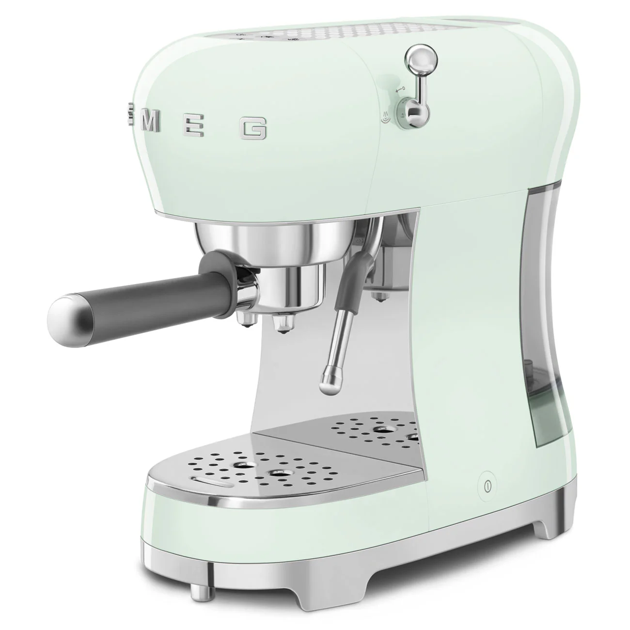 SMEG Manual Espresso Coffee Machine with Milk Frother (Pastel Green) - Image 4