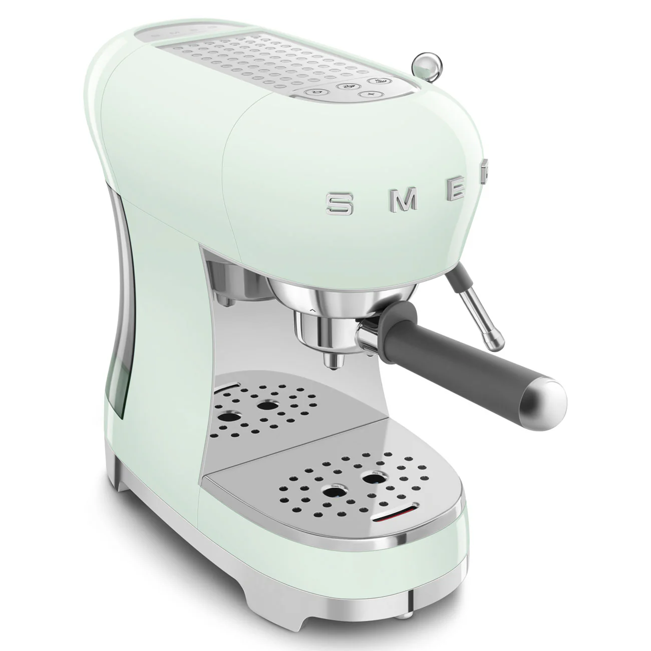 SMEG Manual Espresso Coffee Machine with Milk Frother (Pastel Green) - Image 8