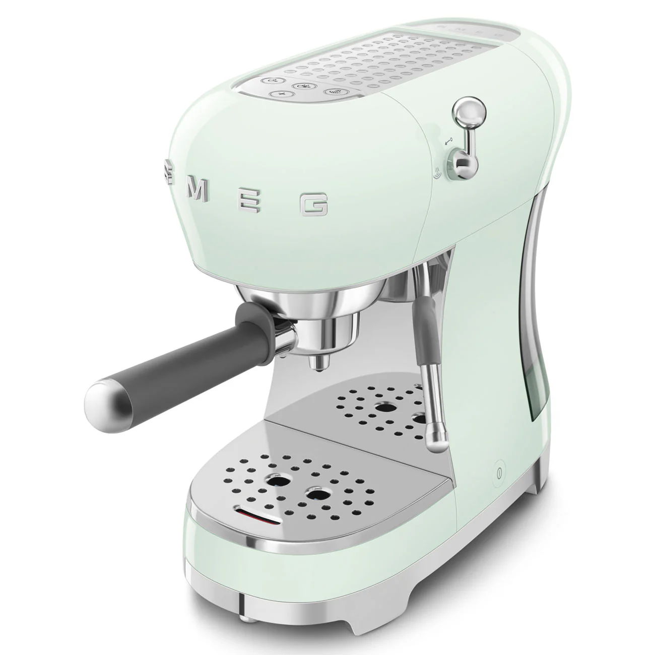 SMEG Manual Espresso Coffee Machine with Milk Frother (Pastel Green) - Image 9