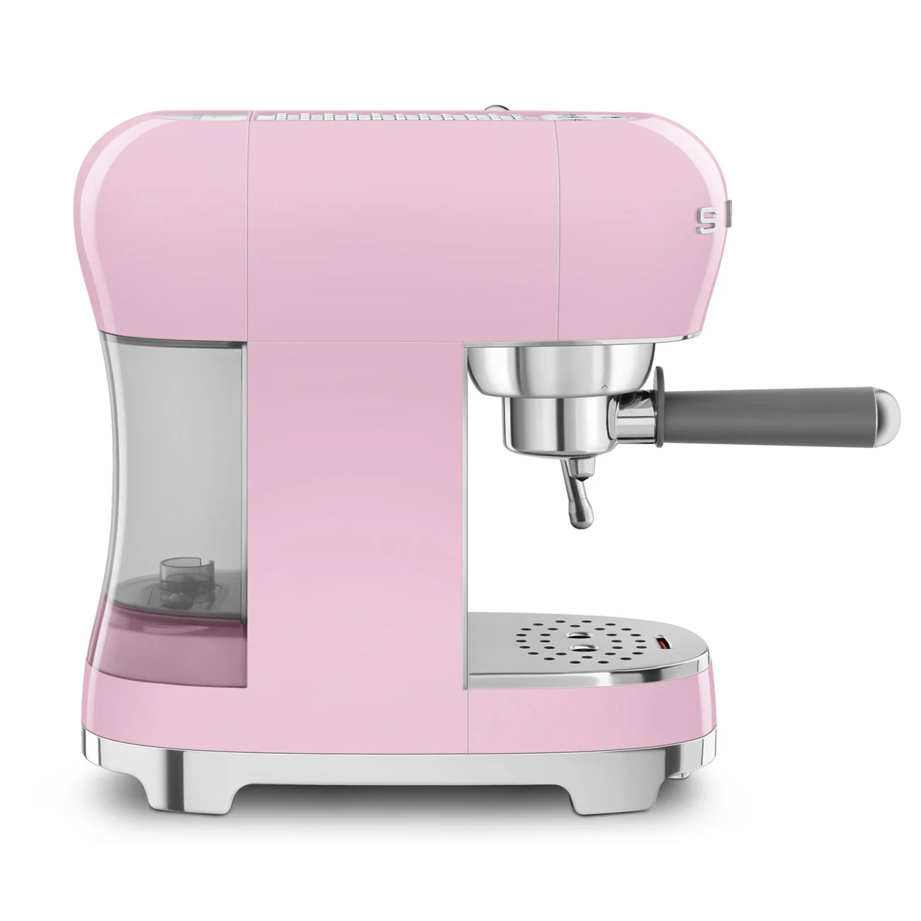 SMEG Manual Espresso Coffee Machine with Milk Frother (Pink) - Image 7