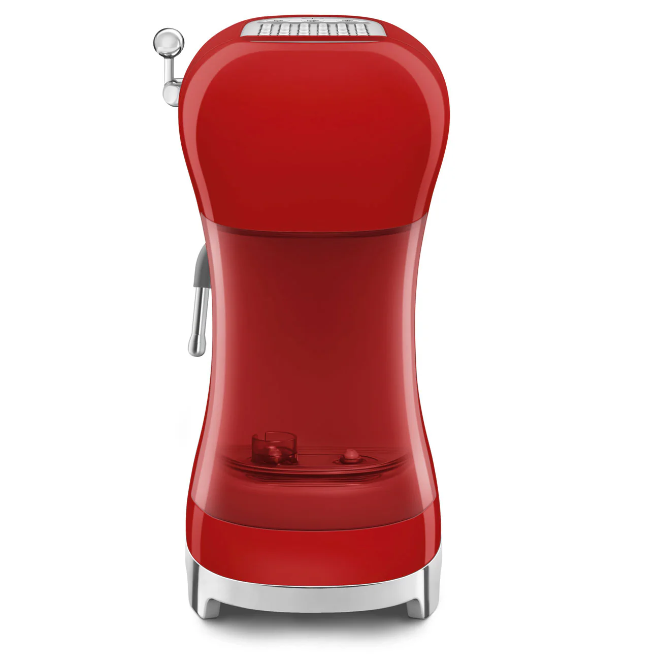 SMEG Manual Espresso Coffee Machine with Milk Frother (Red) - Image 8