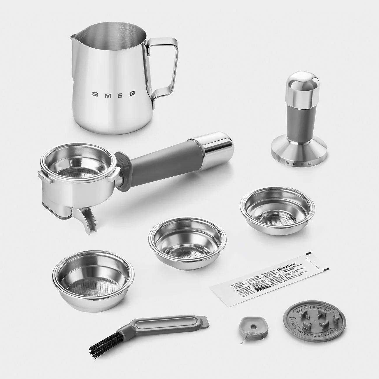 SMEG Manual Espresso Coffee Machine with Grinder (Black Matte) - Image 10