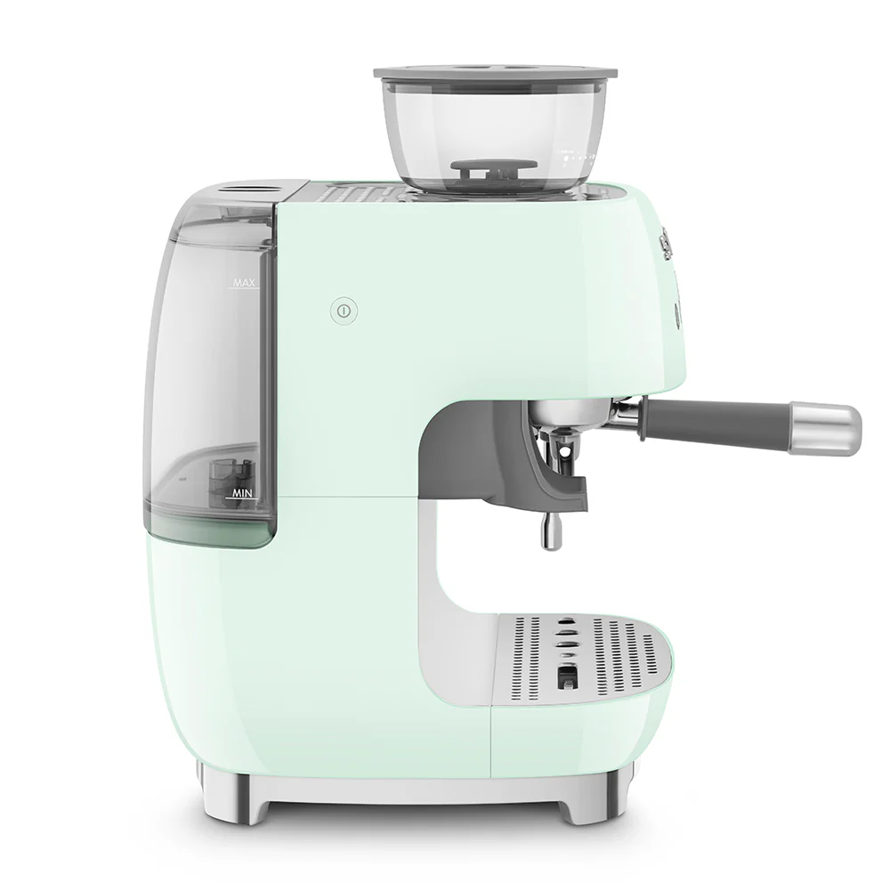 SMEG Manual Espresso Coffee Machine with Grinder (Pastel Green) - Image 6