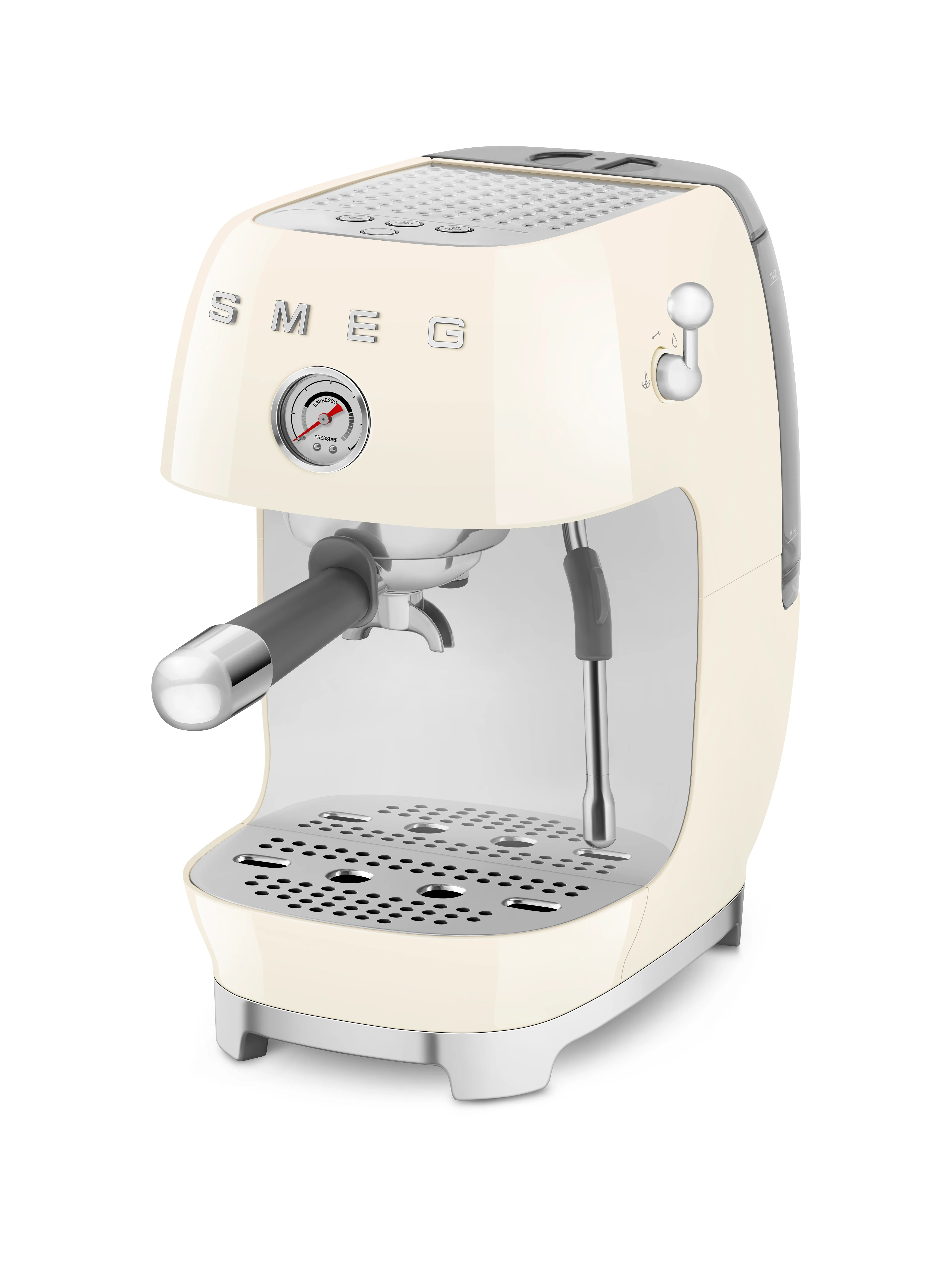 SMEG Manual Espresso Coffee Machine with Cold Brew (Cream) - Image 4