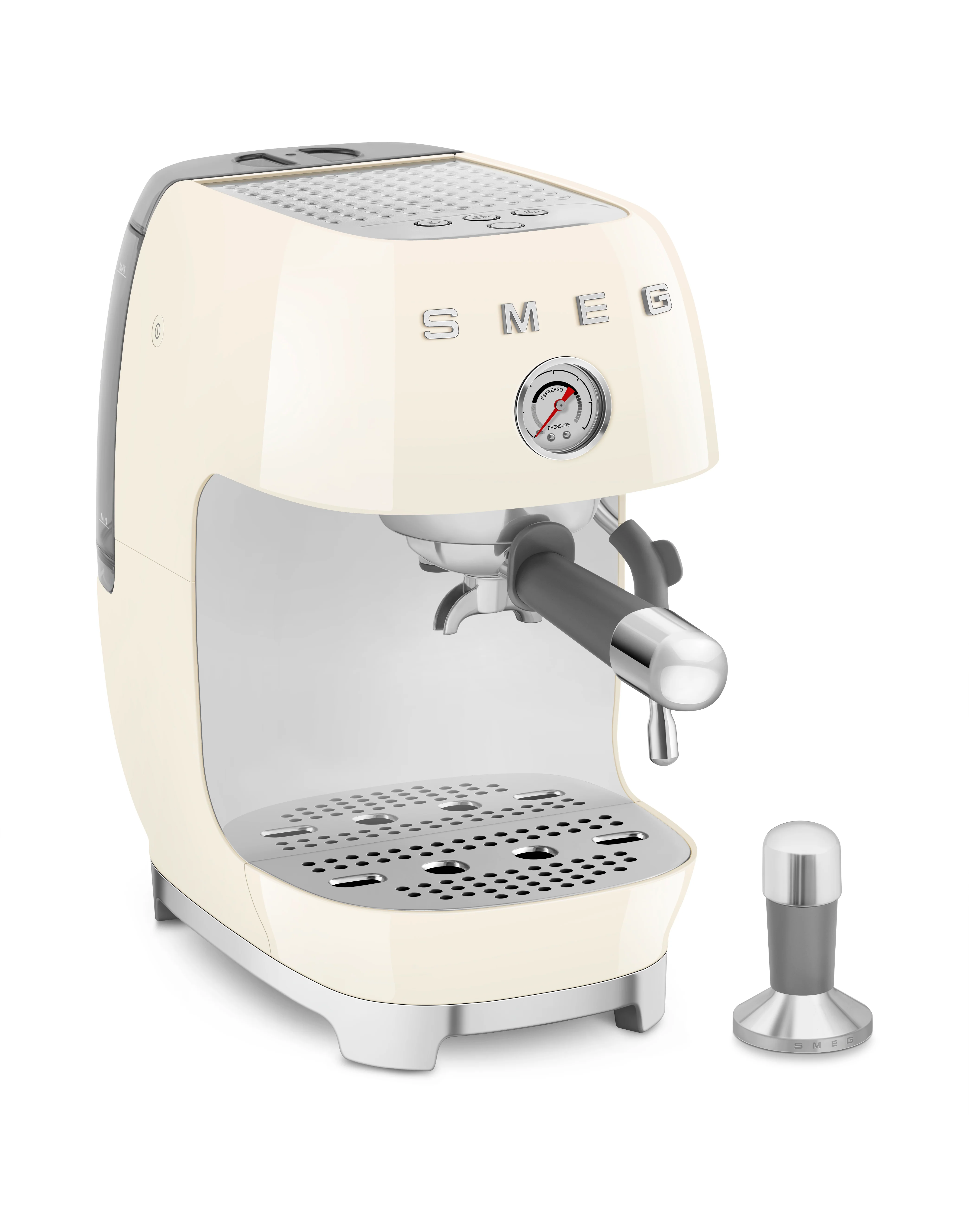 SMEG Manual Espresso Coffee Machine with Cold Brew (Cream) - Image 6
