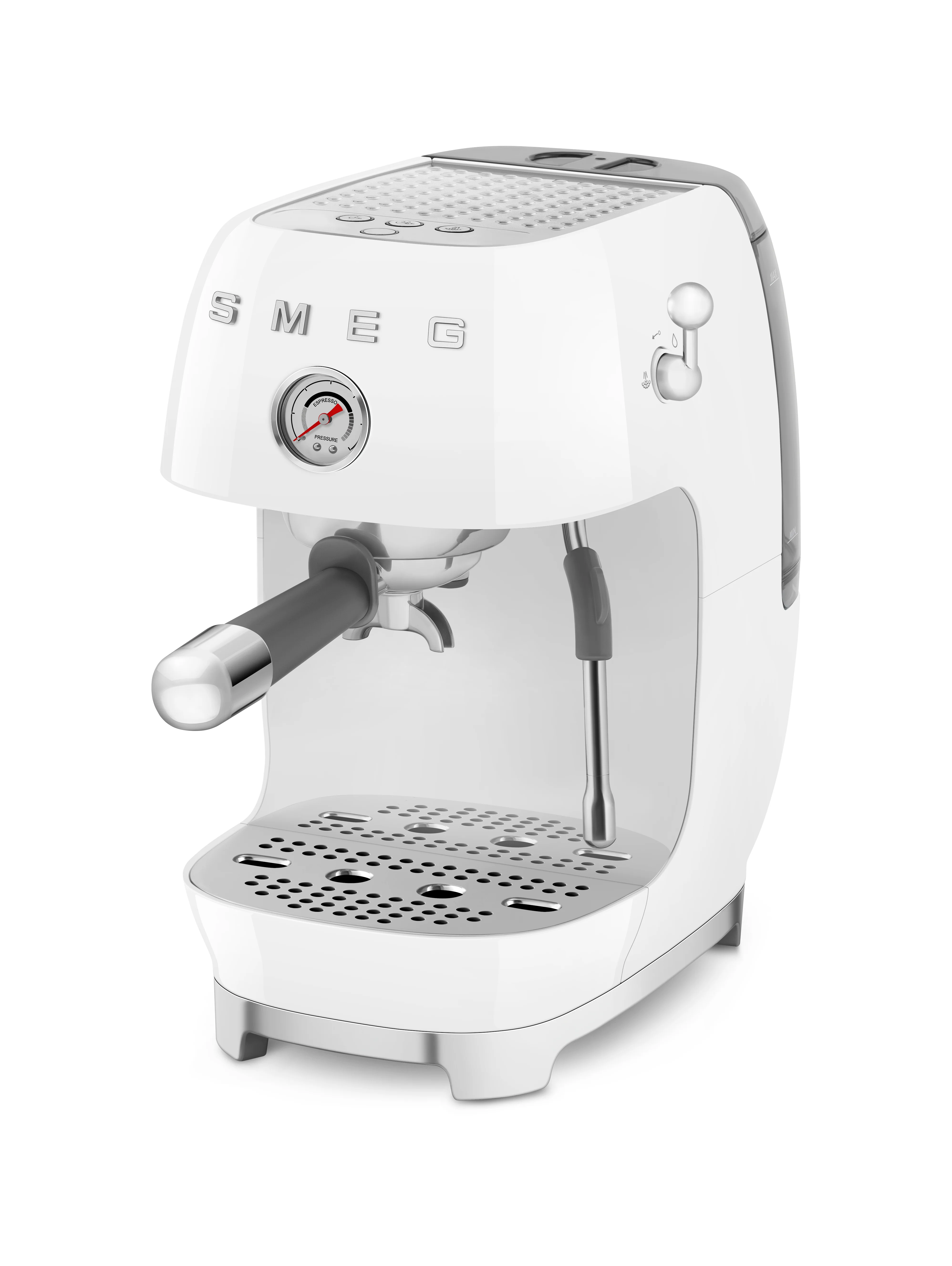 SMEG Manual Espresso Coffee Machine with Cold Brew (White) - Image 4