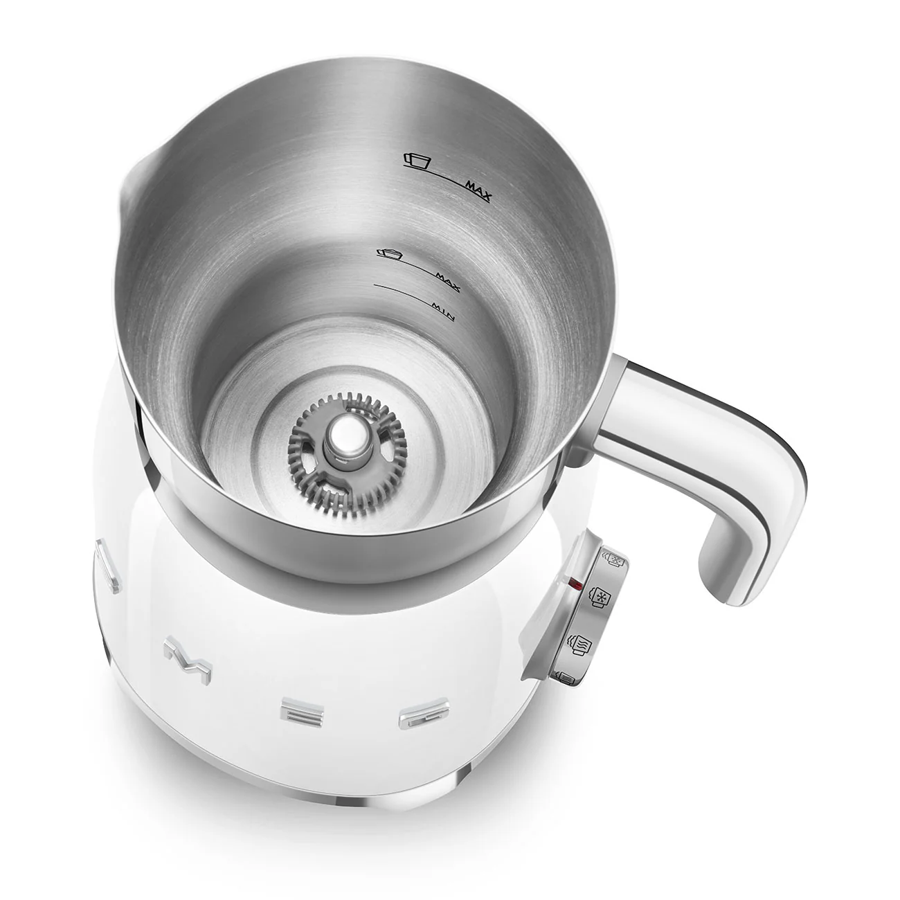 SMEG Milk Frother with 2 Discs (White) - Image 4