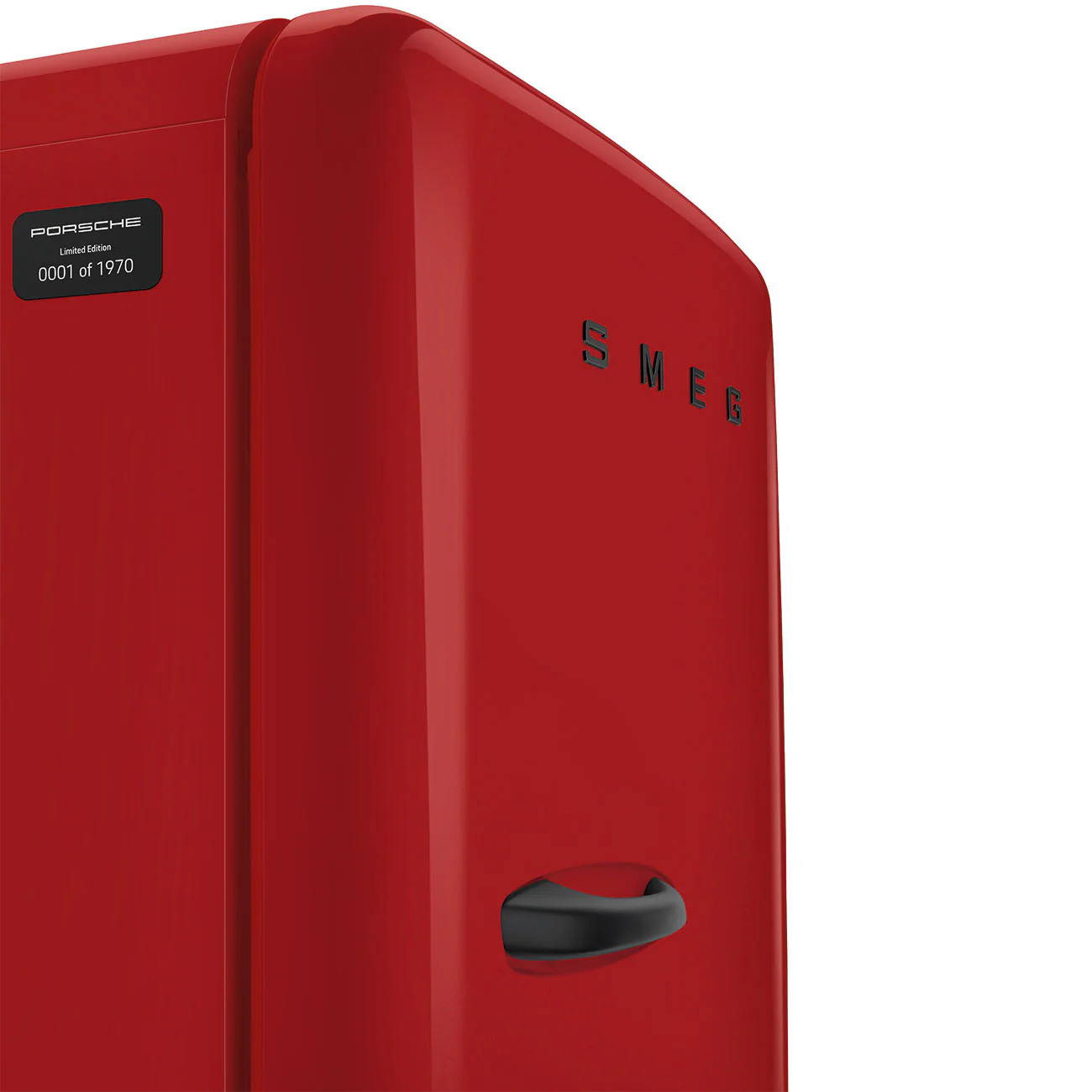 Porsche x SMEG FAB28 Retro Refrigerator Right Hinge 917 Salzburg Limited Edition (Red) - Image 3